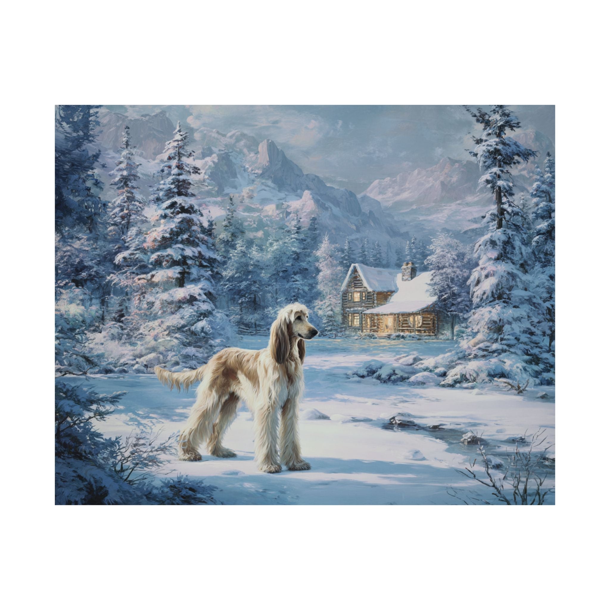 Afghan Hound 6- Winter Whiskers Collection
