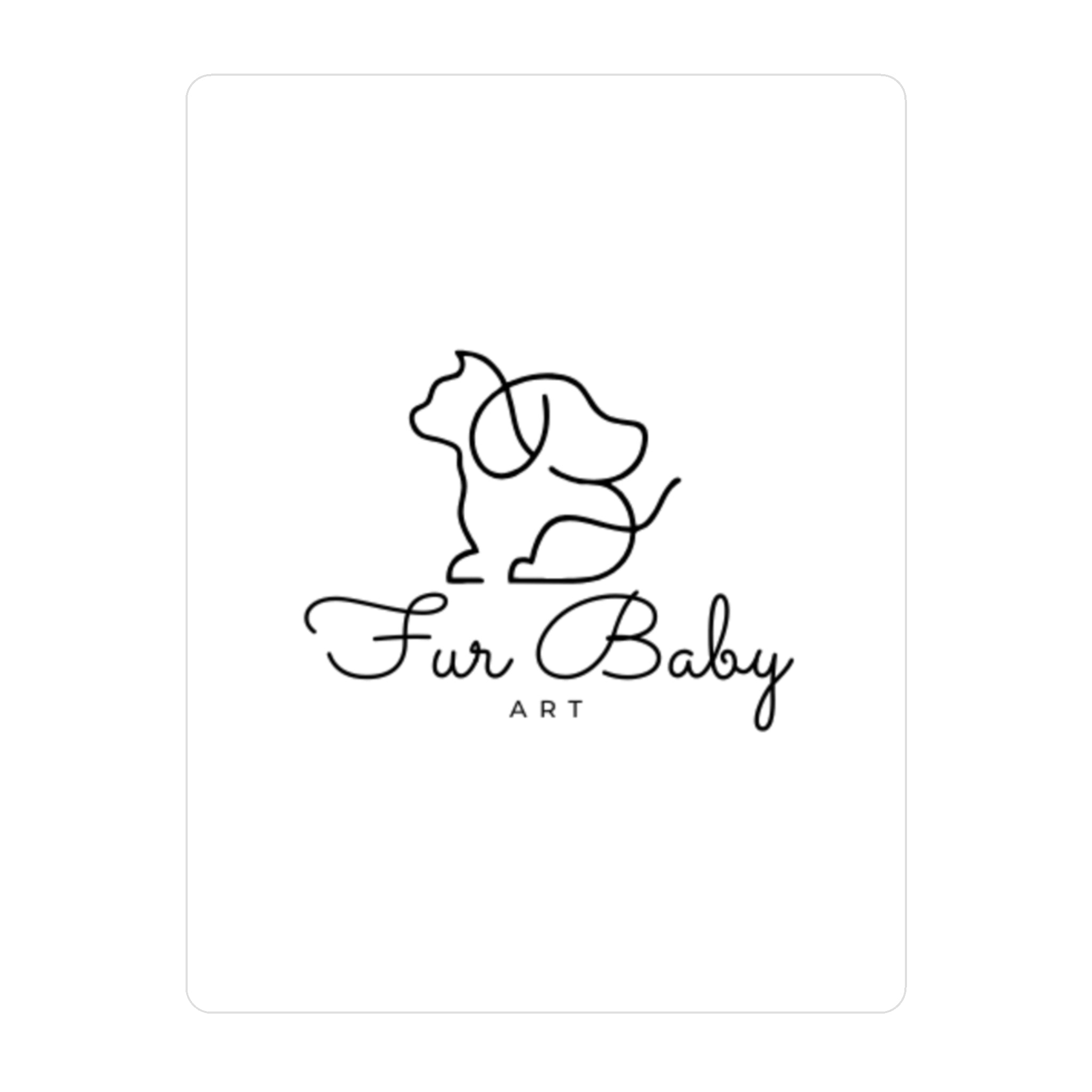 Fur Baby Art Vinyl Decal