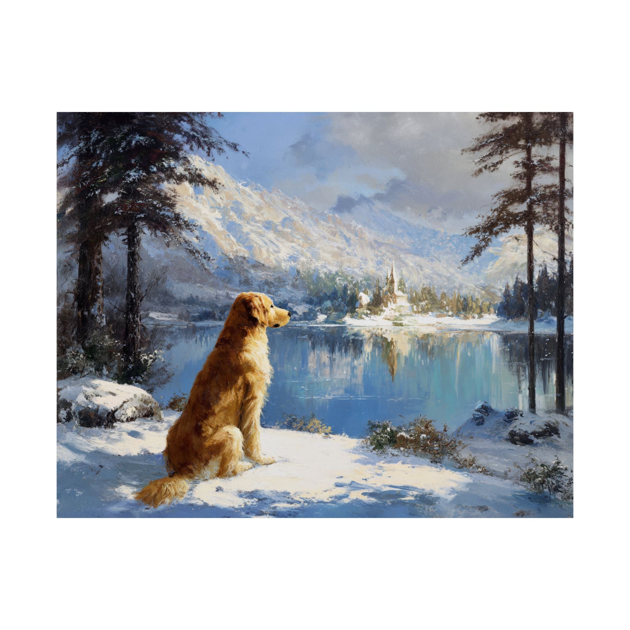 Golden Retriever 3- Winter Whiskers Collection