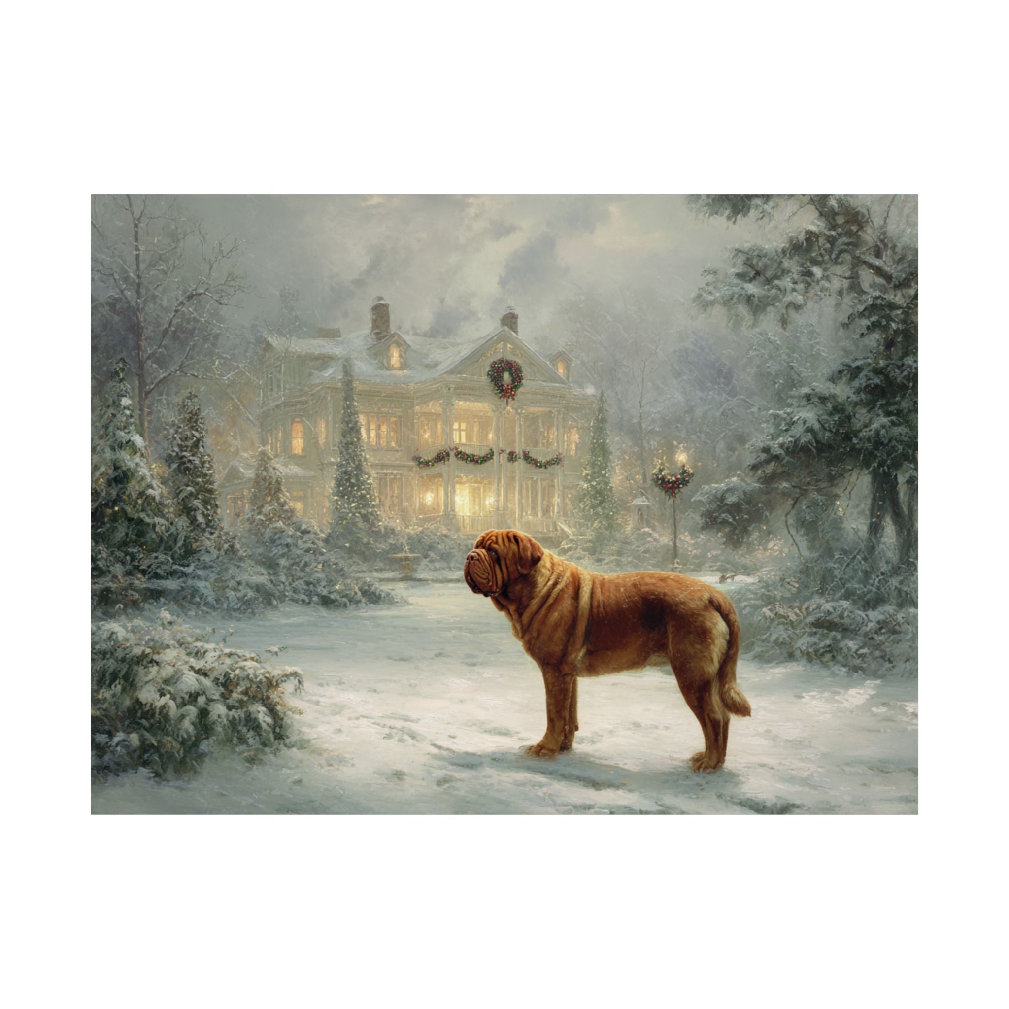 French Mastiff 1- Home for the Holidays Collection