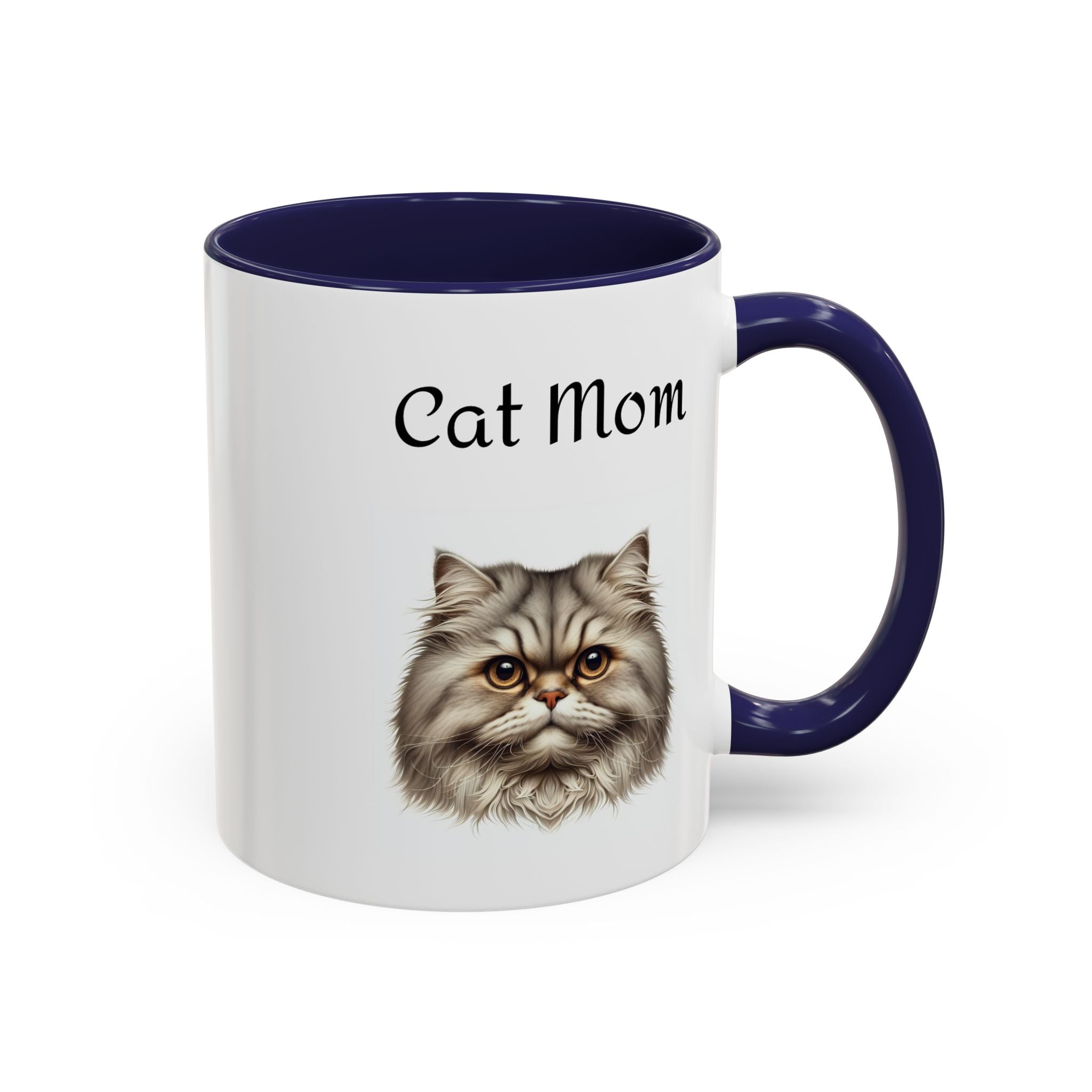 Cat Mom Accent Mug