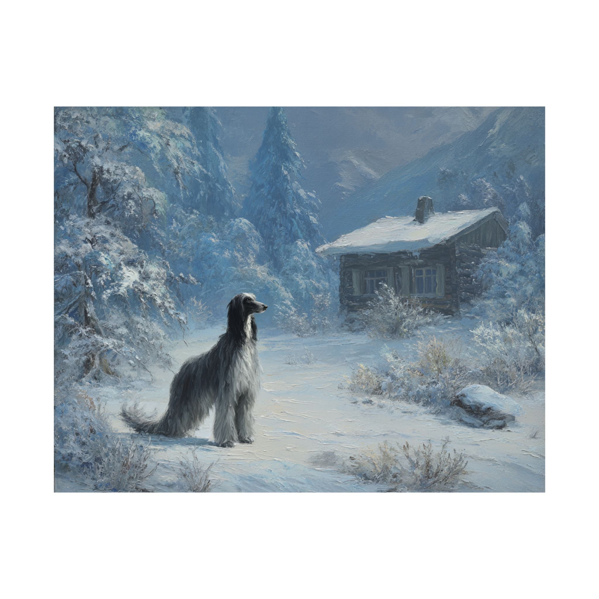 Afghan Hound 8- Winter Whiskers Collection