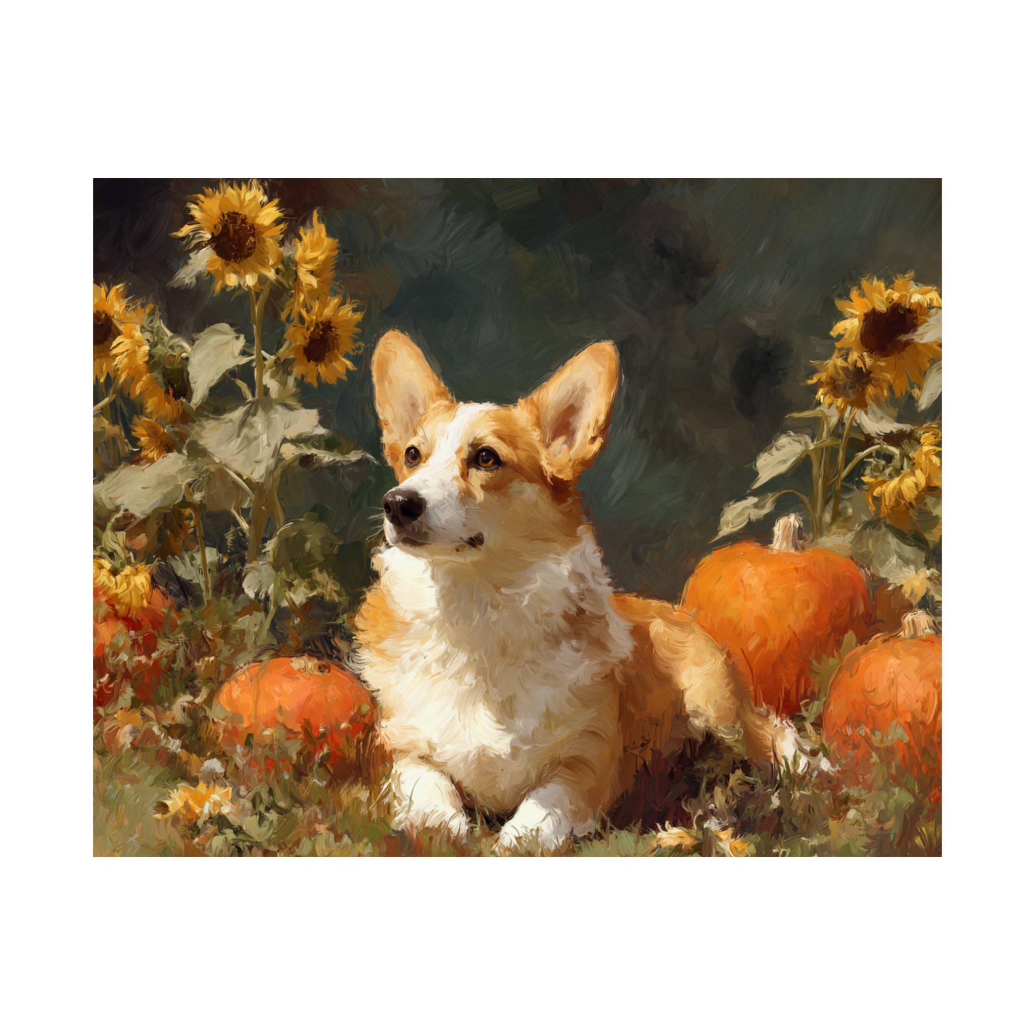 Welsh Corgi 4- Sunflower Season Collection