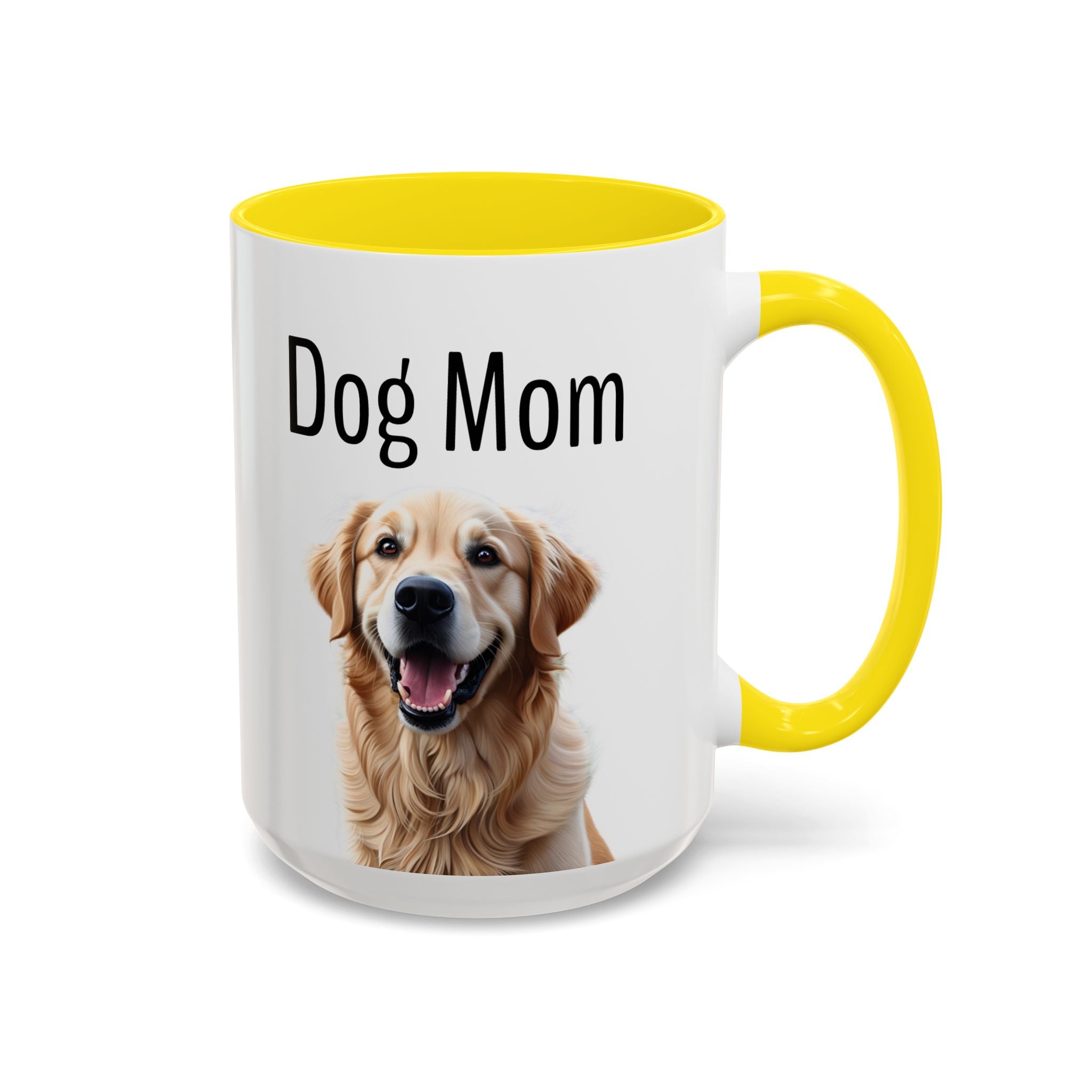 'Dog Mom' Golden Retriever Mug