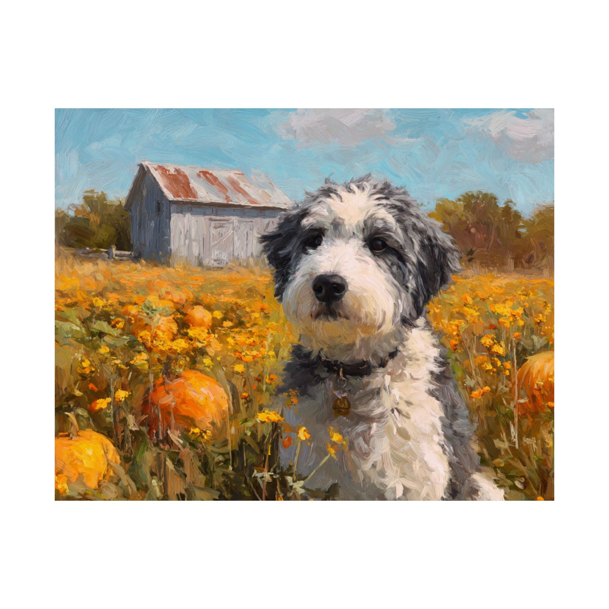 Aussiedoodle 2- Pumpkin Patch Collection