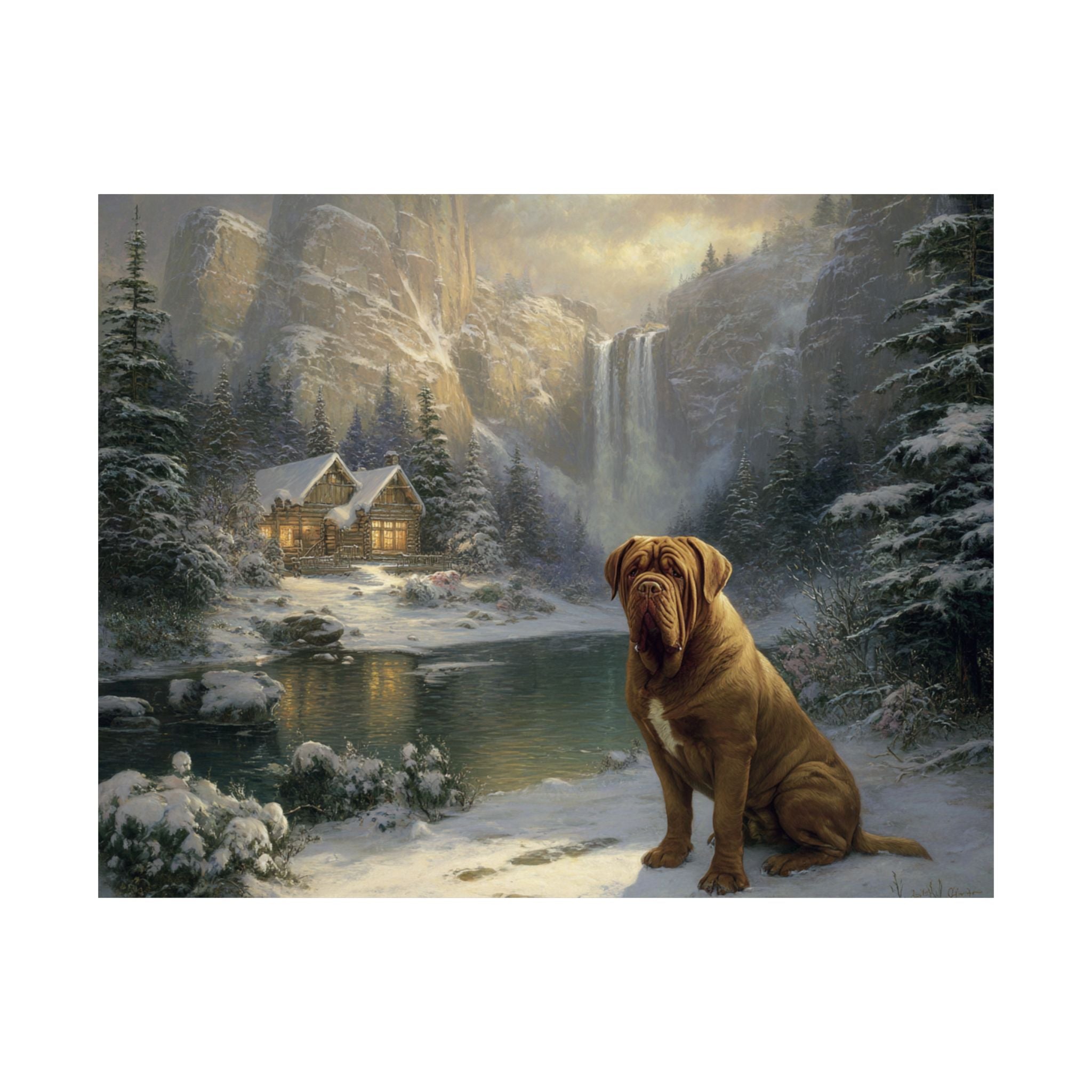 French Mastiff 3- Winter Whiskers Collection