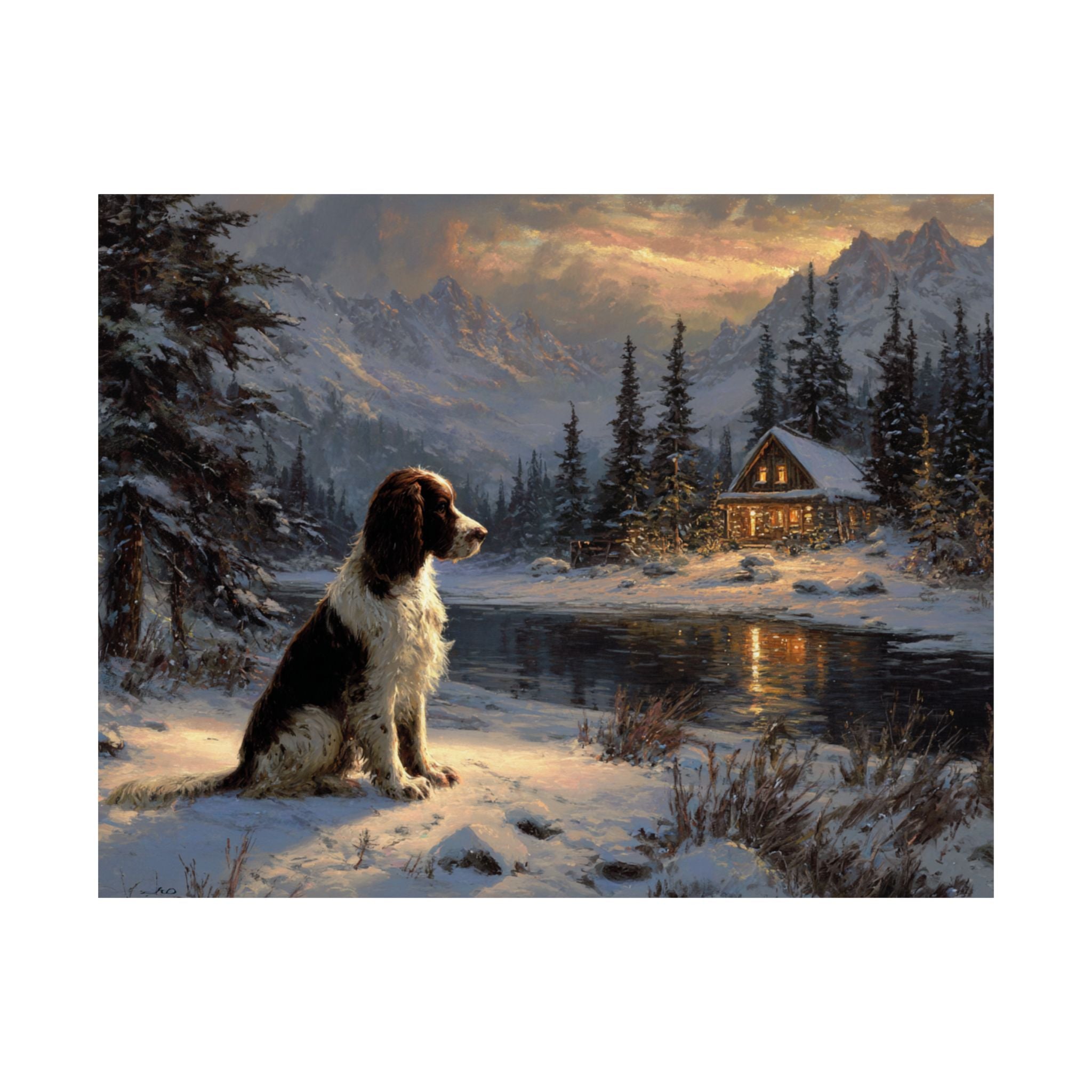 Springer Spaniel 2- Winter Whiskers Collection