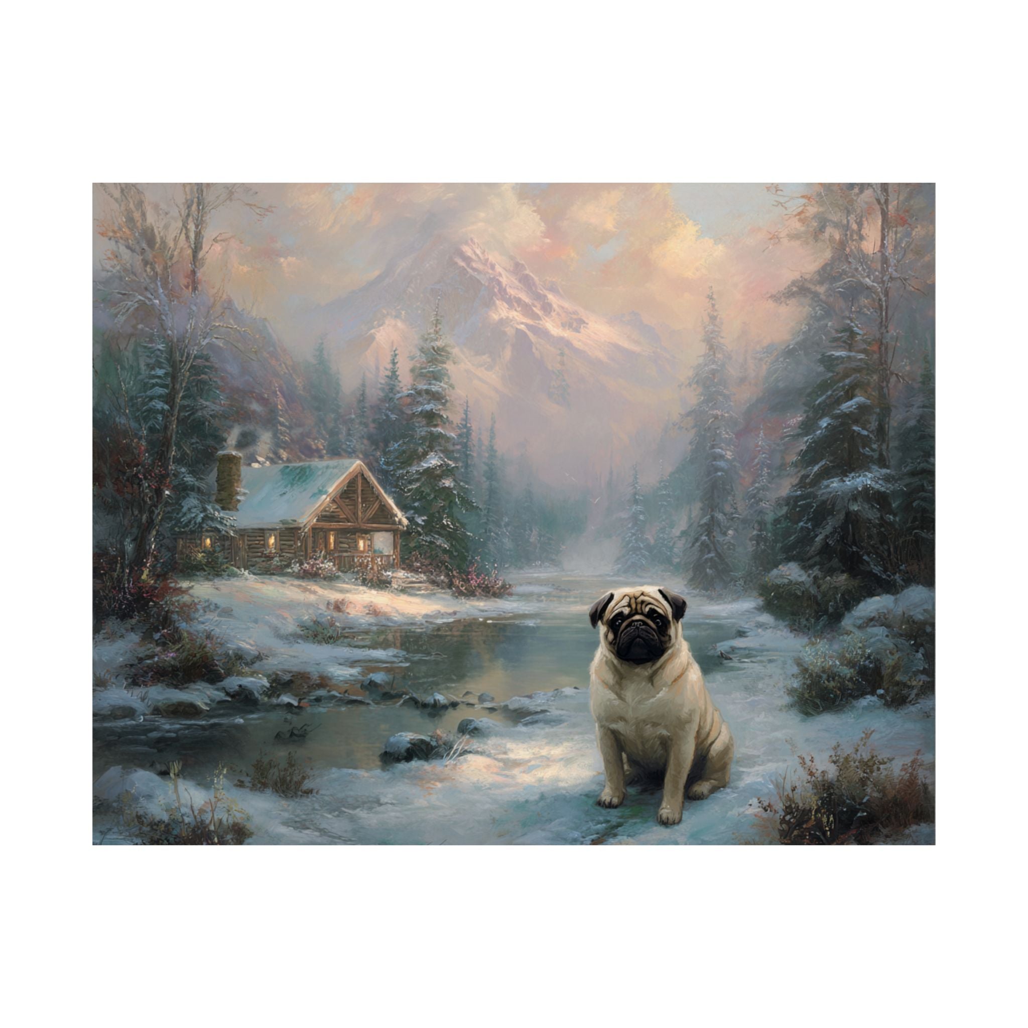 Pug 1- Winter Whiskers Collection