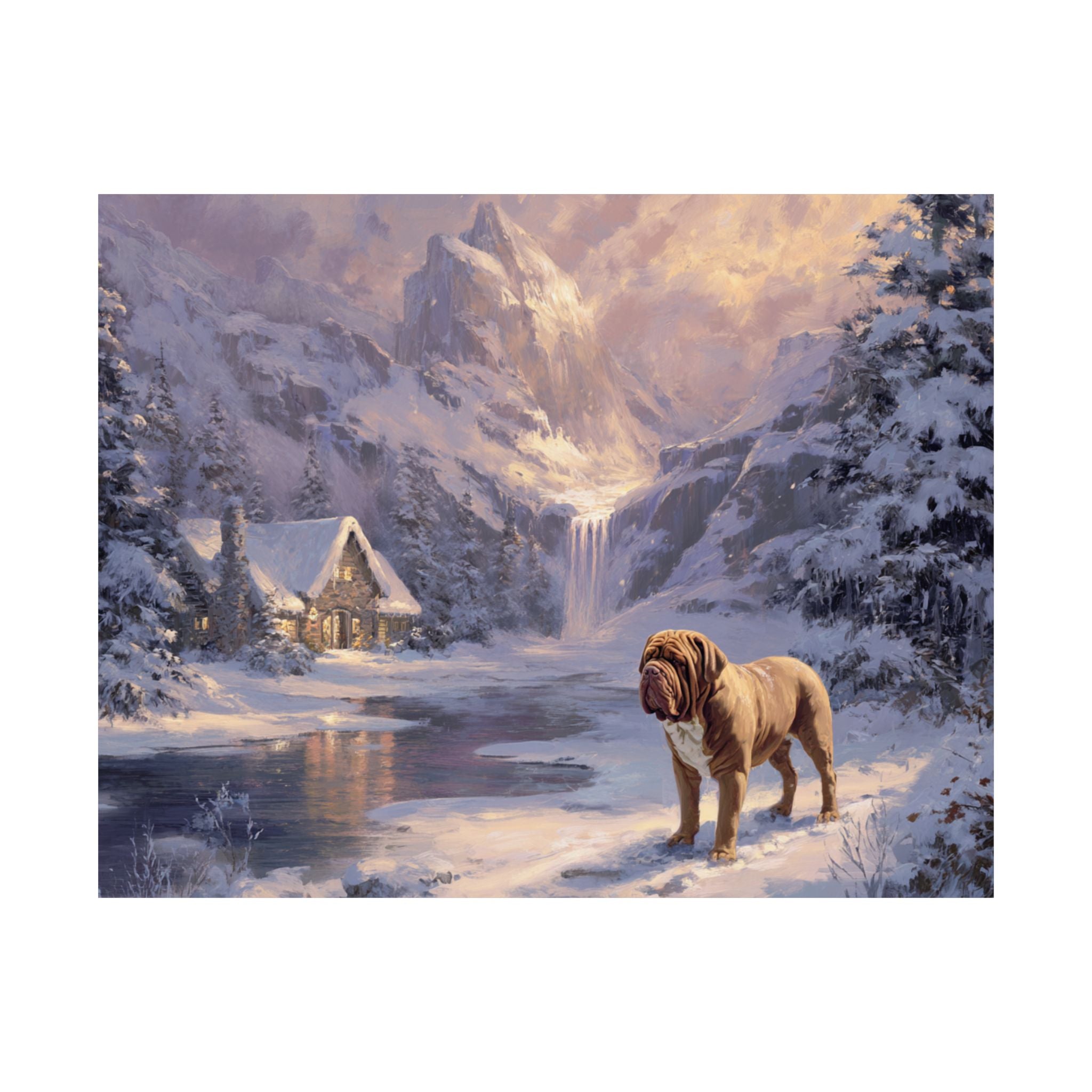 French Mastiff 2- Winter Whiskers Collection