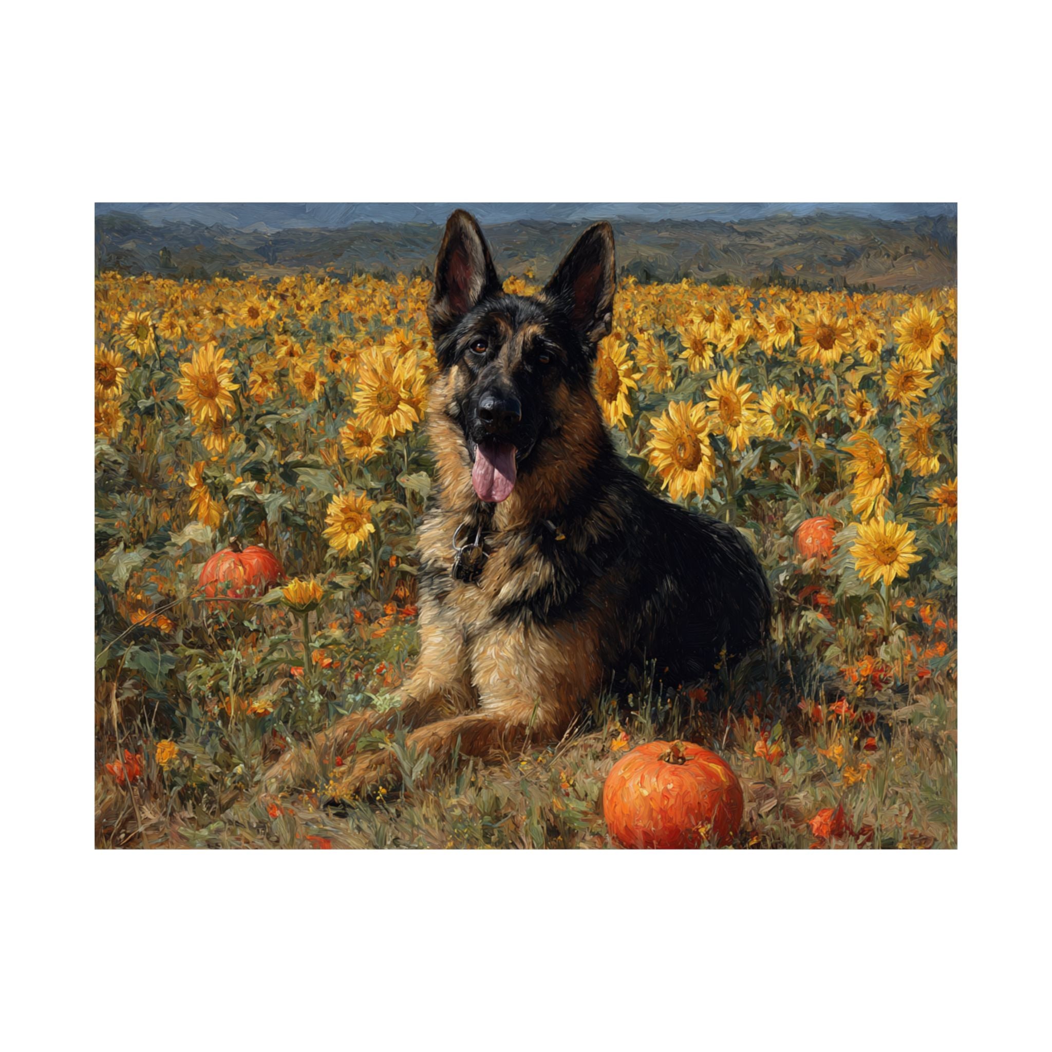 German Shepherd 2- Sunflower Season Collection