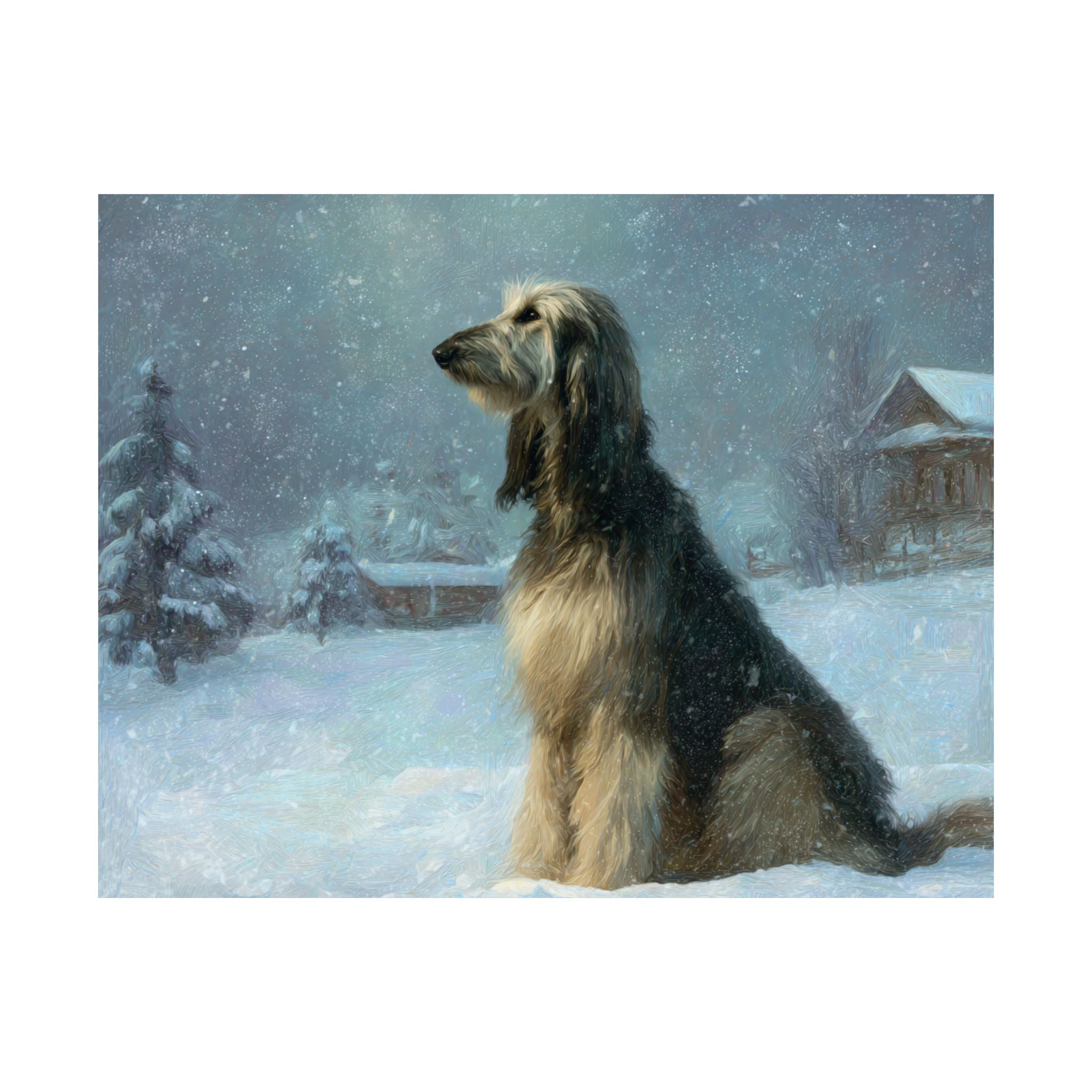 Afghan Hound 9- Winter Whiskers Collection