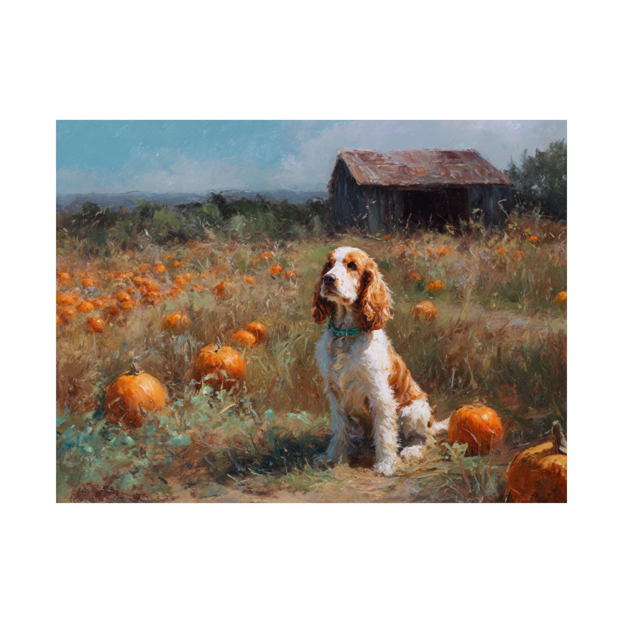 Cocker Spaniel 6- Pumpkin Patch Collection