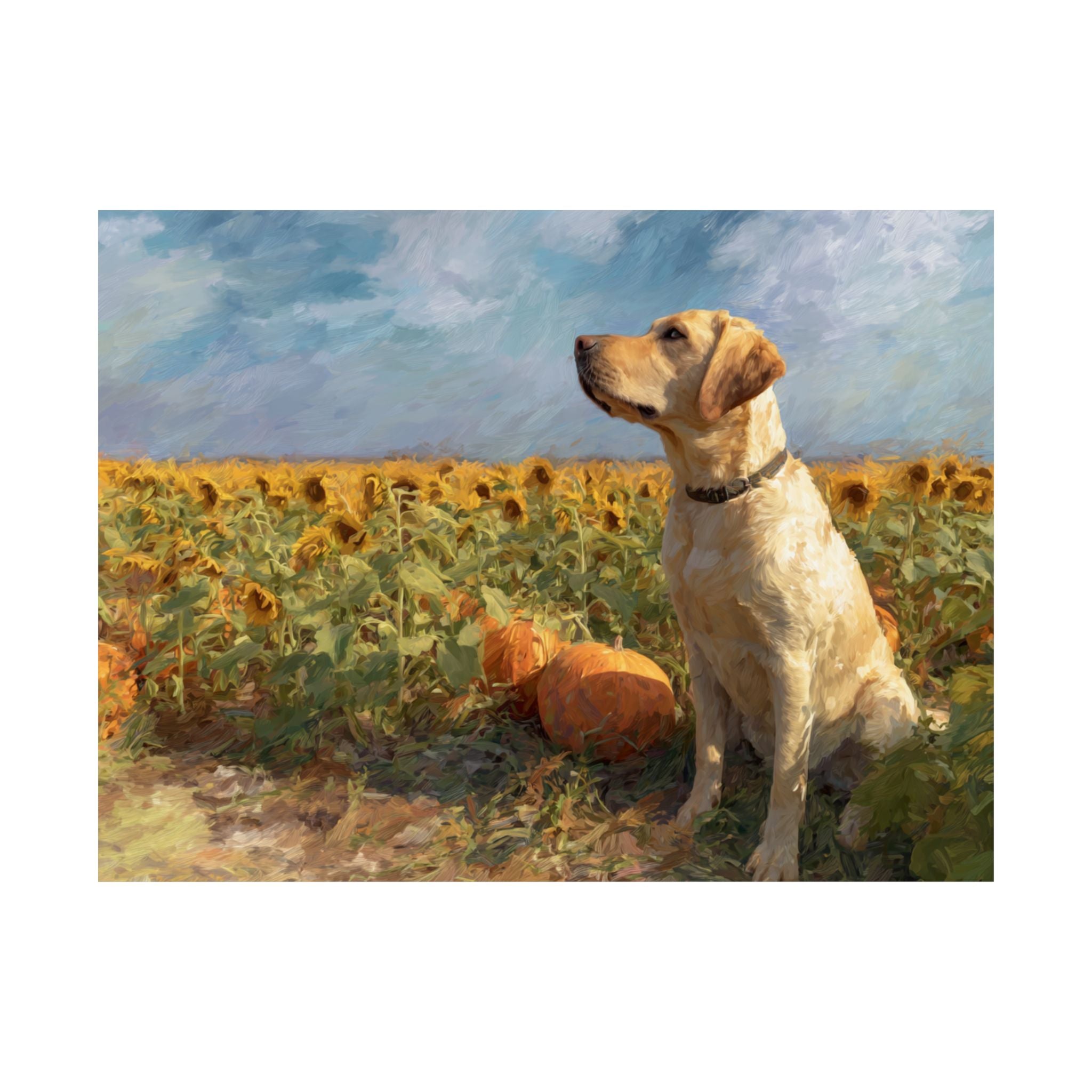 Labrador Retriever 3- Sunflower Season Collection