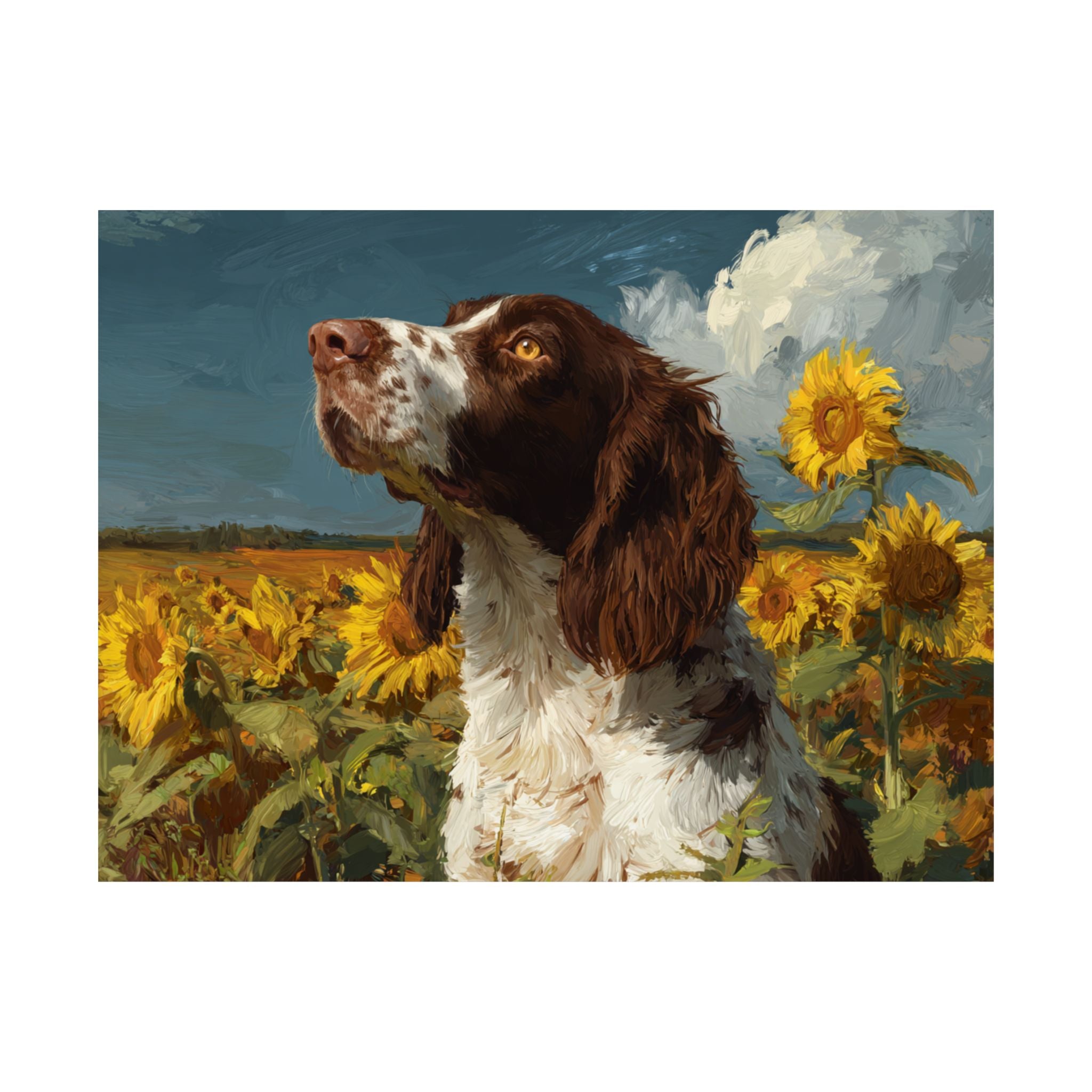 Springer Spaniel 1- Sunflower Season Collection