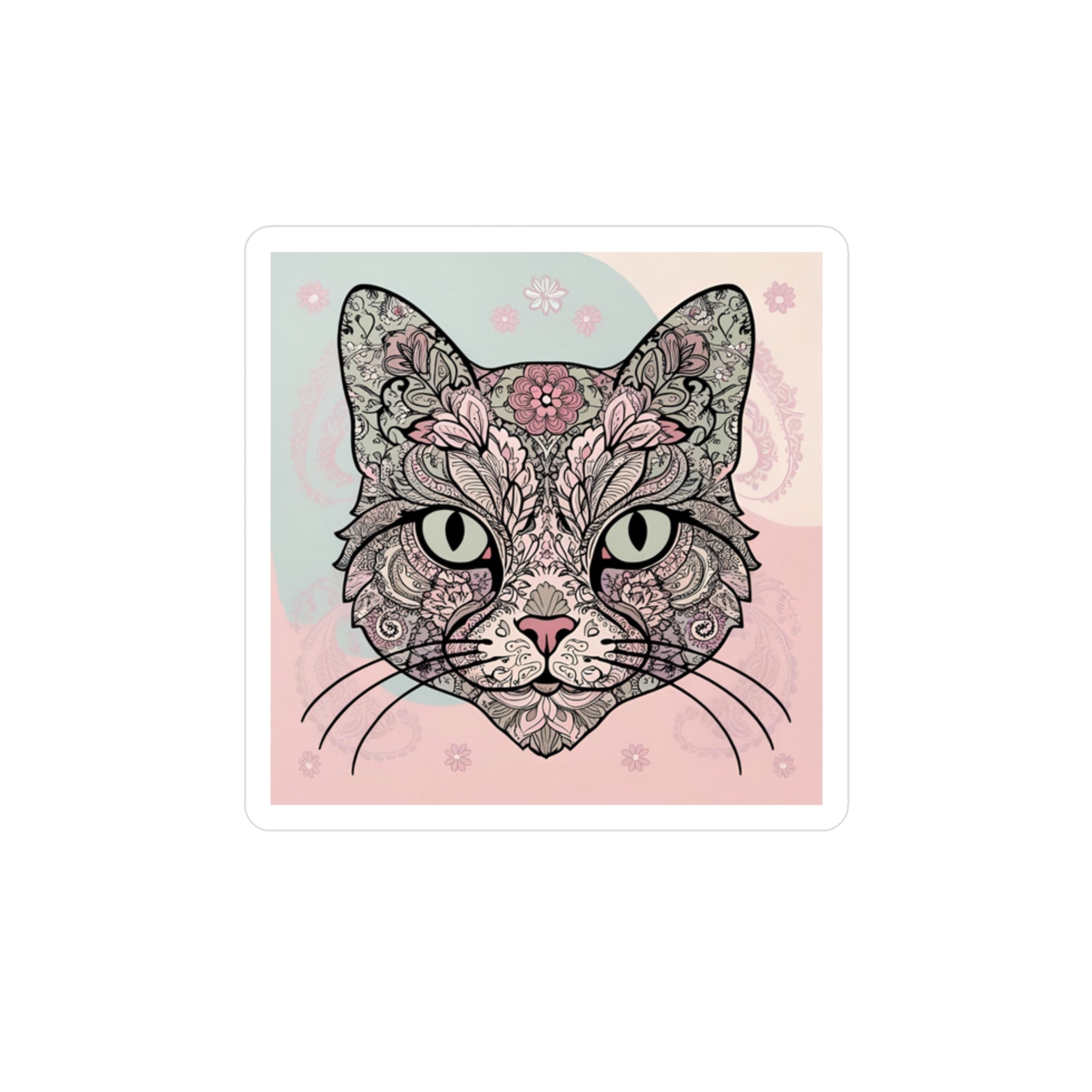 Artsy Cat Vinyl Decal