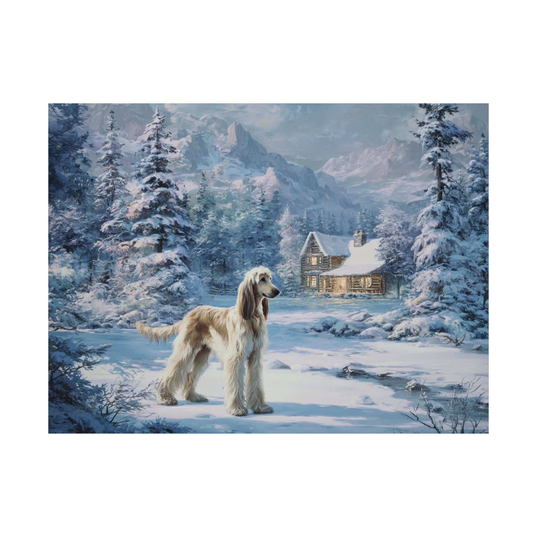 Afghan Hound 6- Winter Whiskers Collection