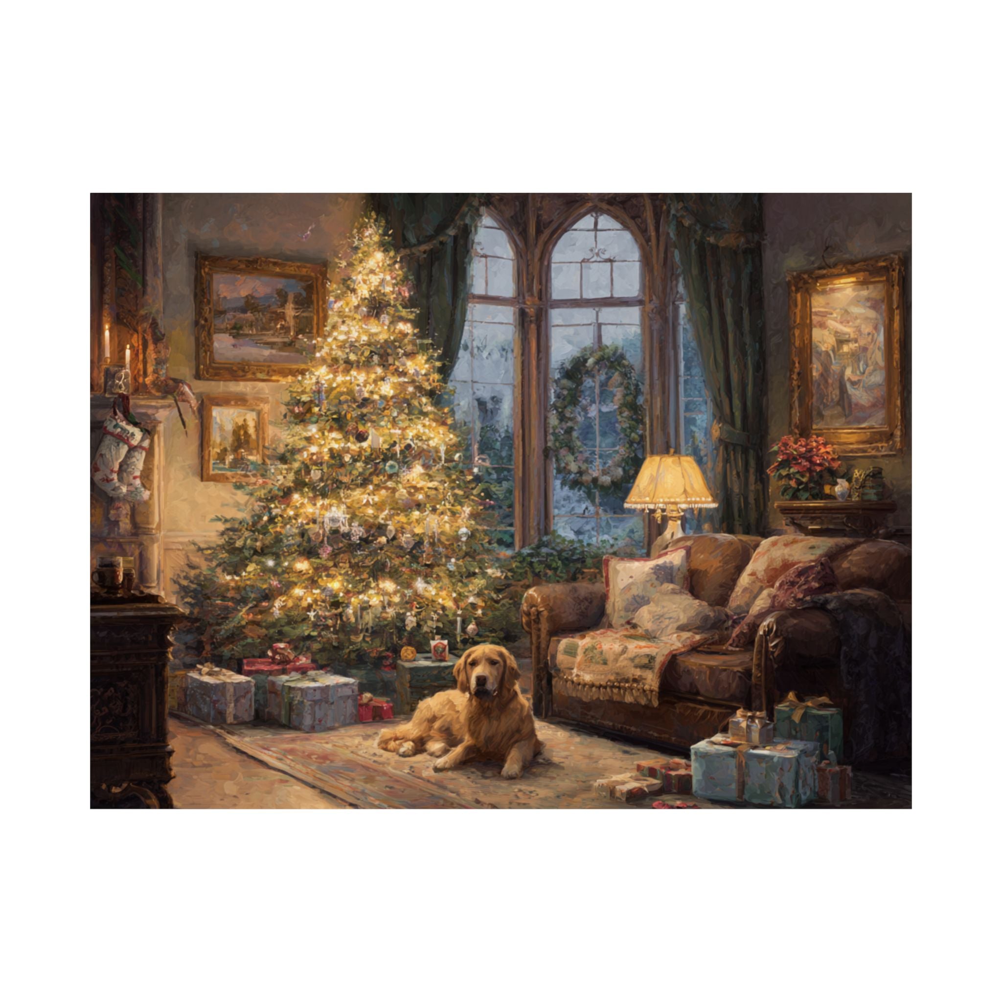 Golden Retriever 8- Cozy Christmas Collection