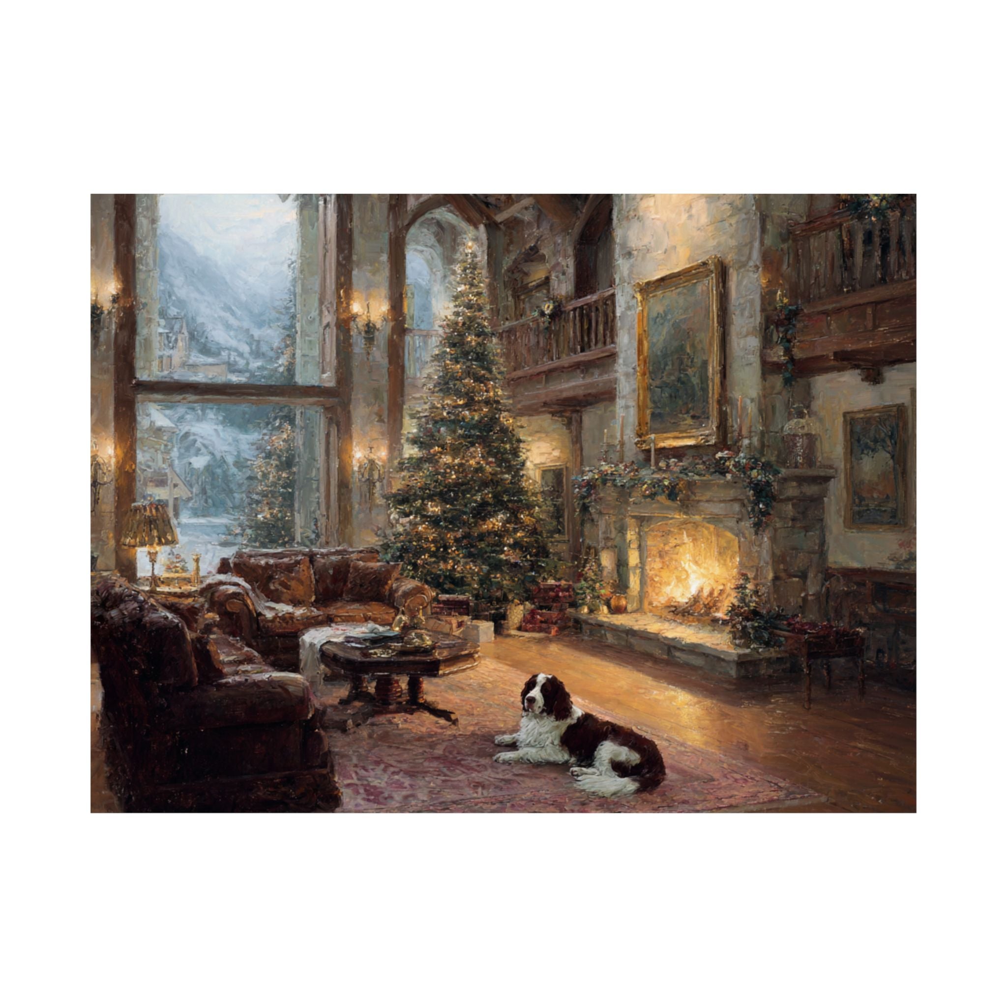 Springer Spaniel 8- Cozy Christmas Collection