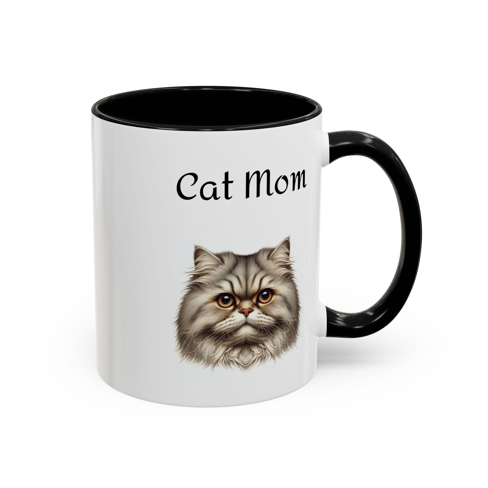 Cat Mom Accent Mug
