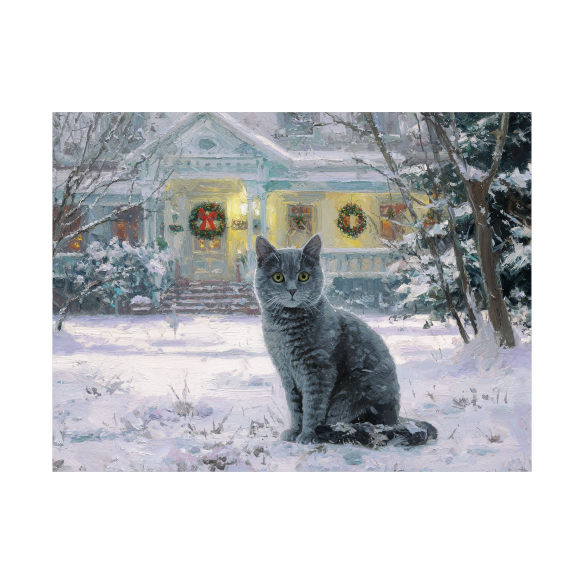 British Short Hair Cat 4- Home for the Holidays Collection