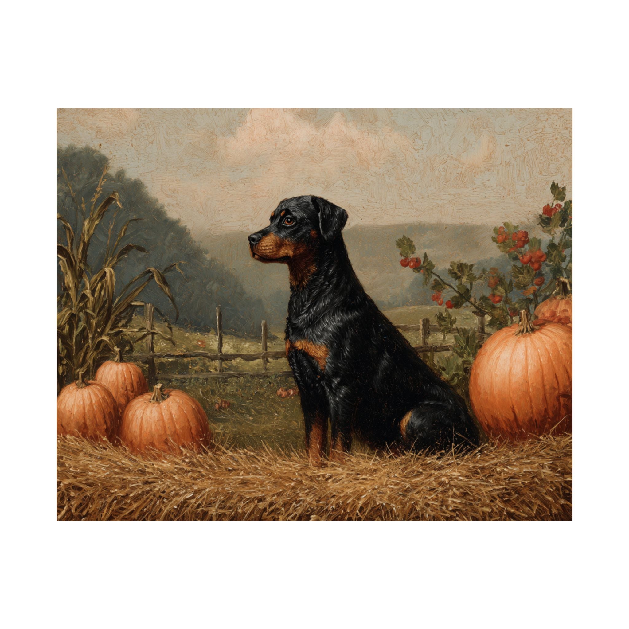 Rottweiler 2- Pumpkin Patch Collection