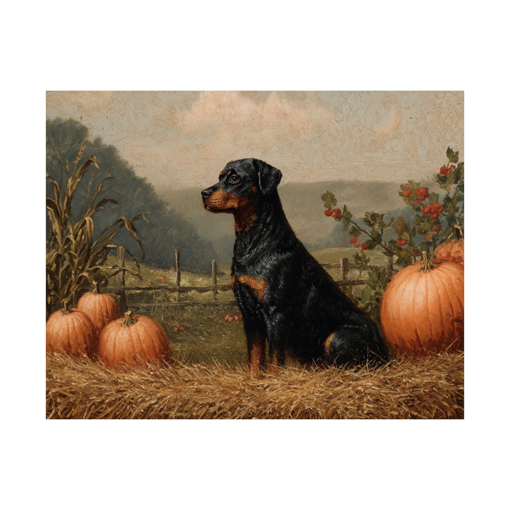 Rottweiler 2- Pumpkin Patch Collection