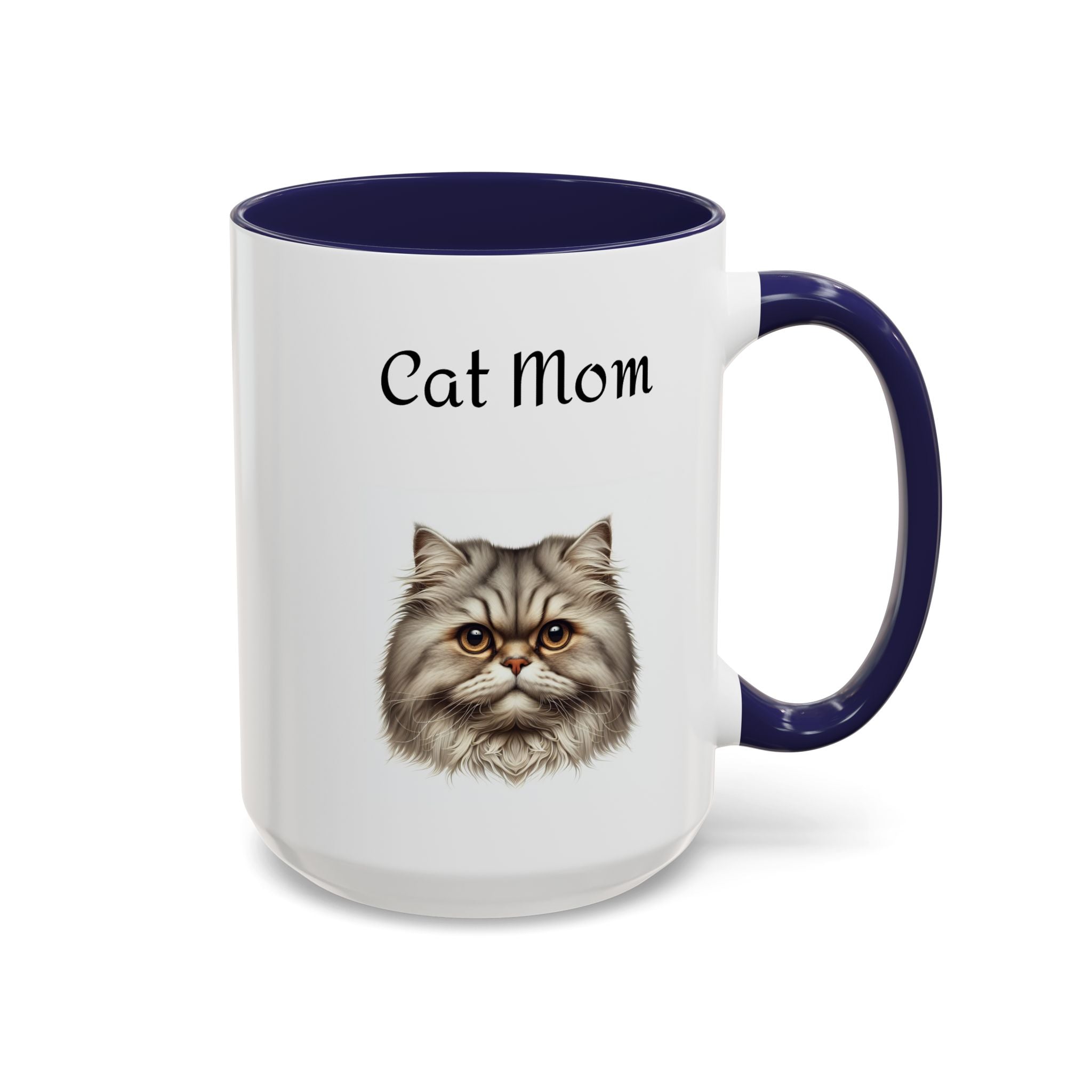 Cat Mom Accent Mug