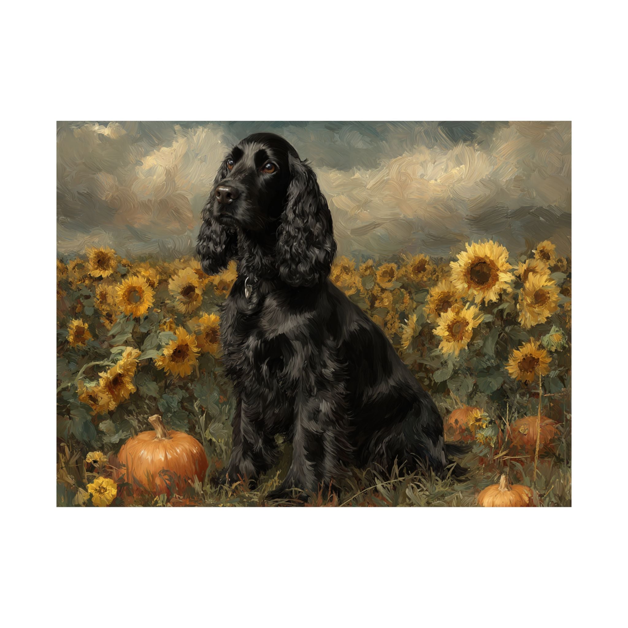 Cocker Spaniel 5- Sunflower Season Collection