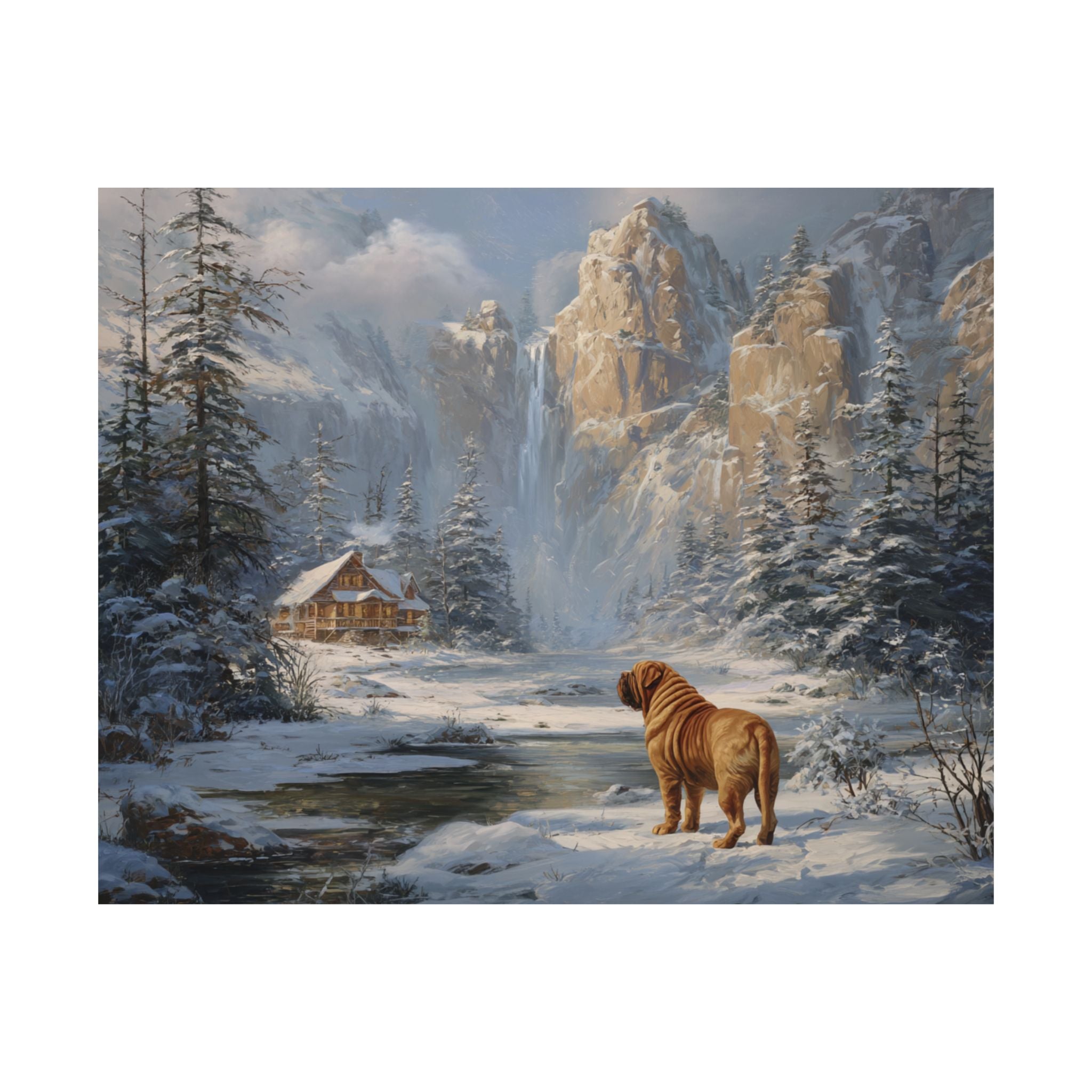 French Mastiff 4- Winter Whiskers Collection