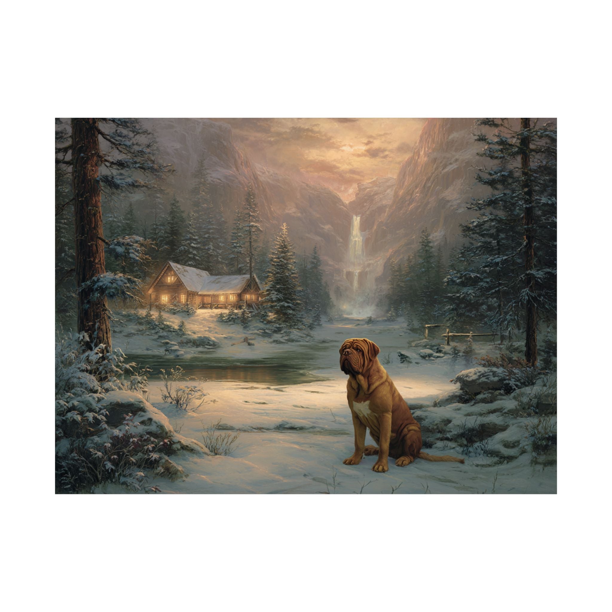 French Mastiff 1- Winter Whiskers Collection