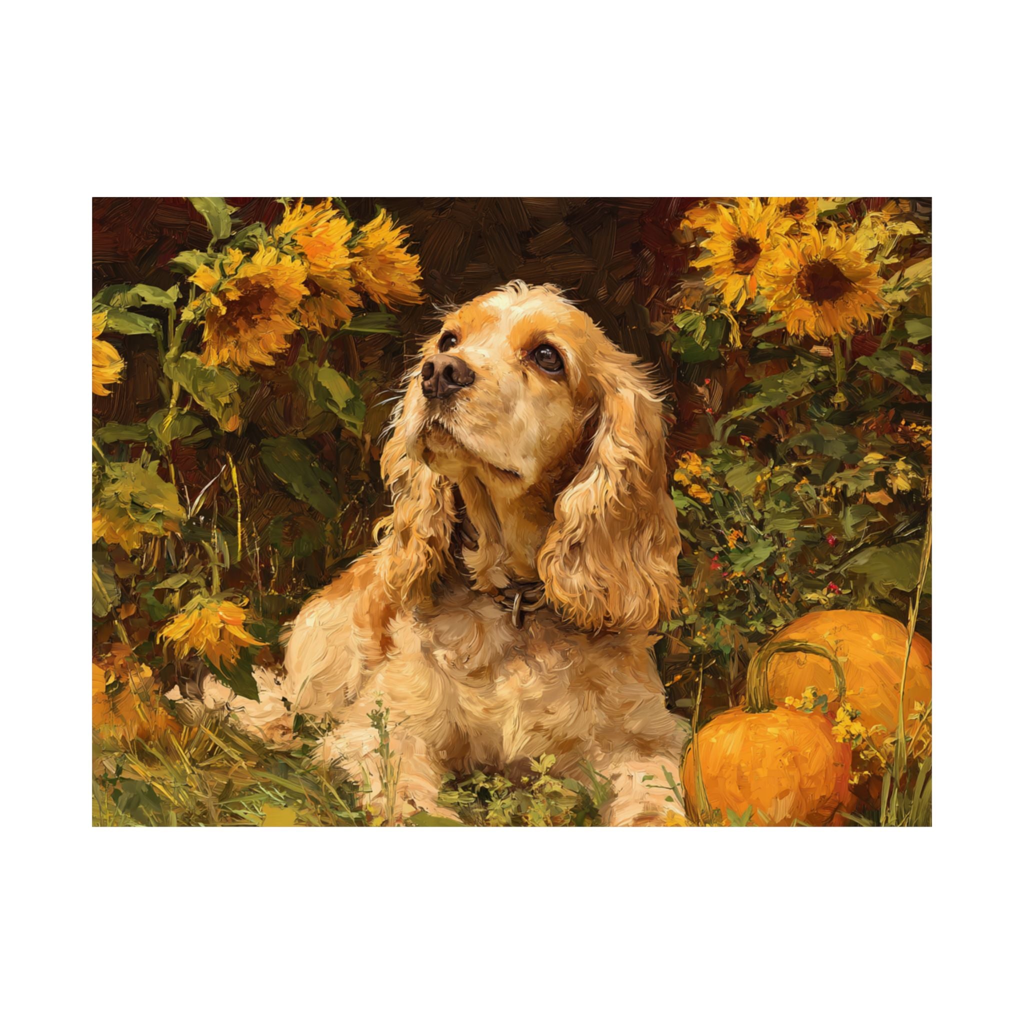 Cocker Spaniel 6- Sunflower Season Collection