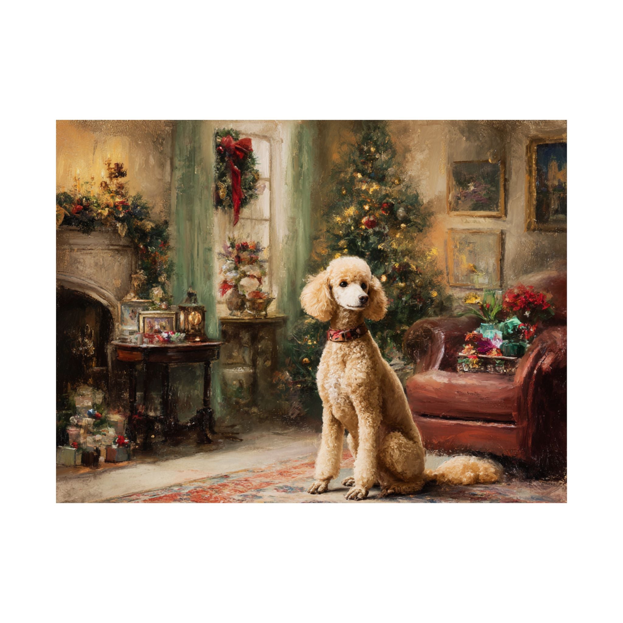 Poodle 4- Cozy Christmas Collection
