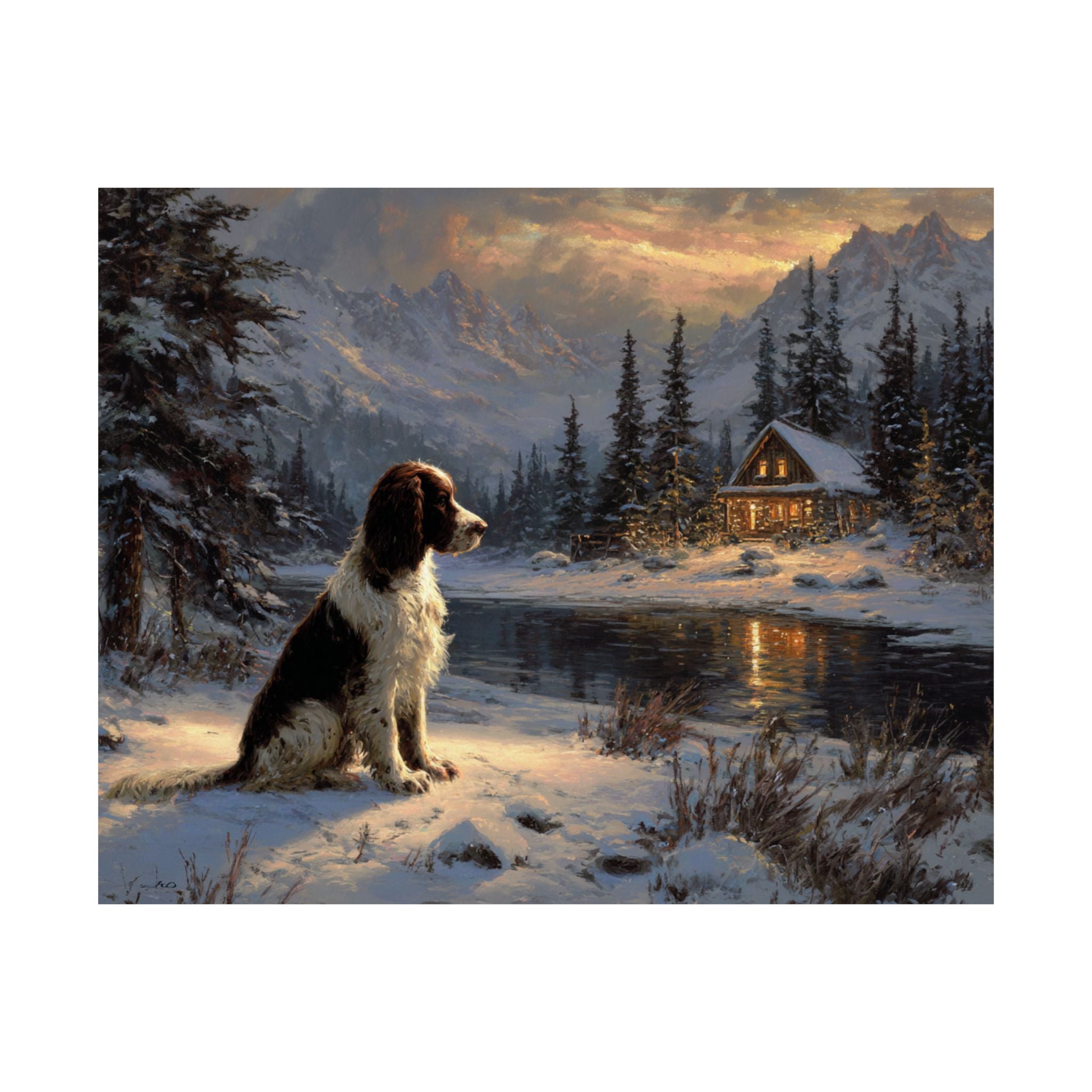 Springer Spaniel 2- Winter Whiskers Collection