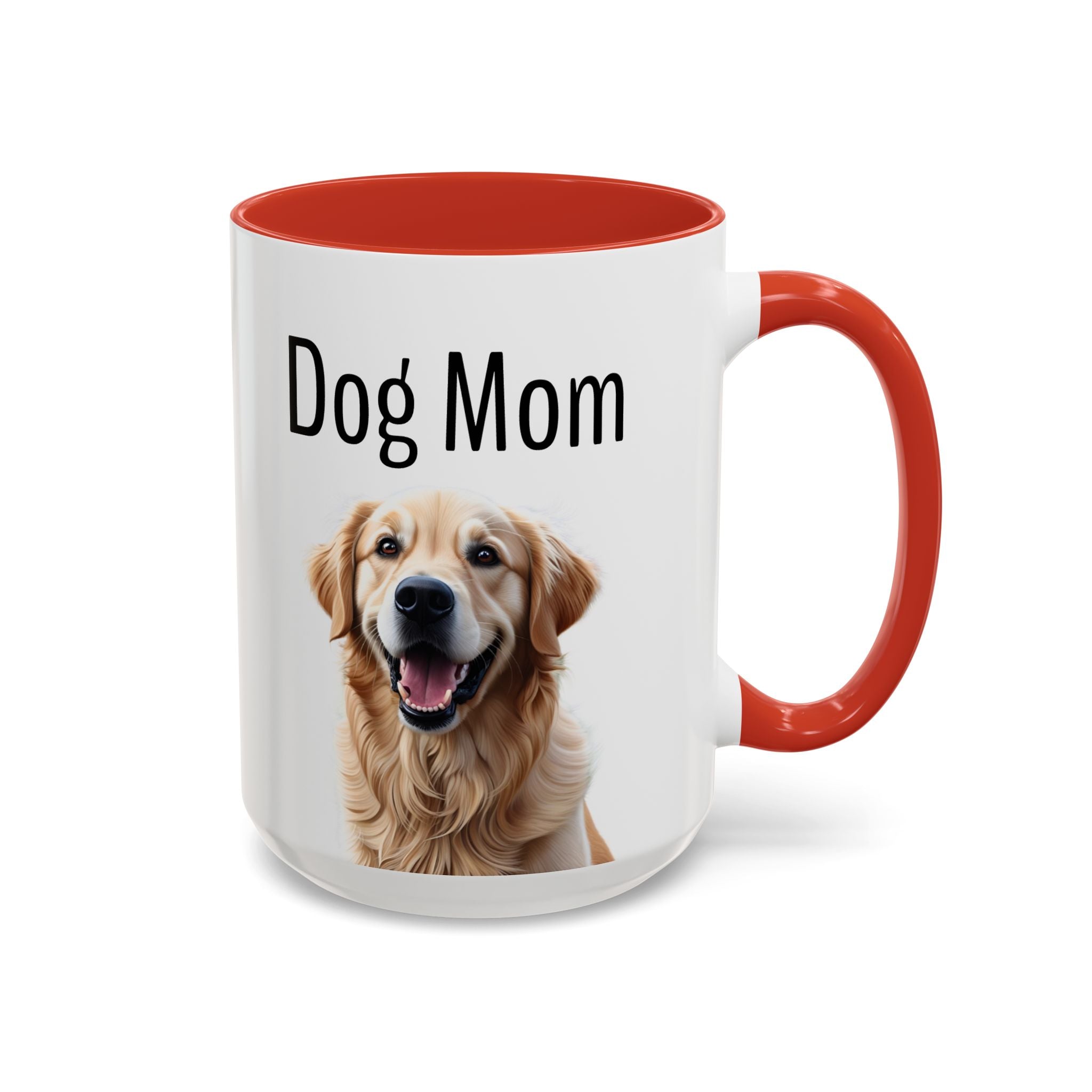 'Dog Mom' Golden Retriever Mug