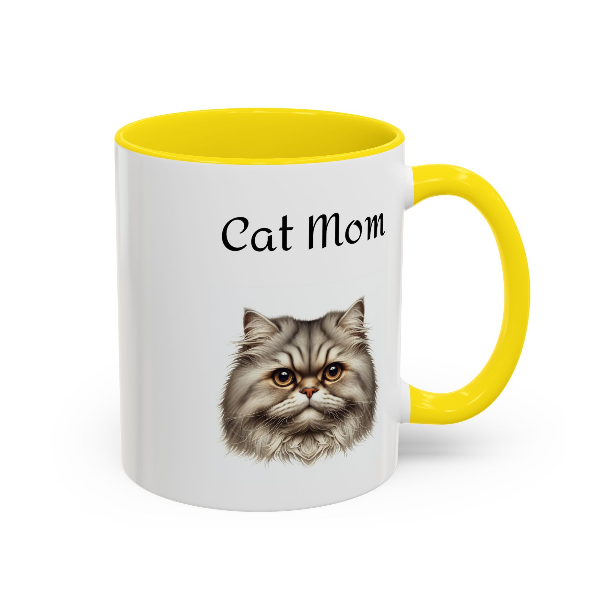 Cat Mom Accent Mug