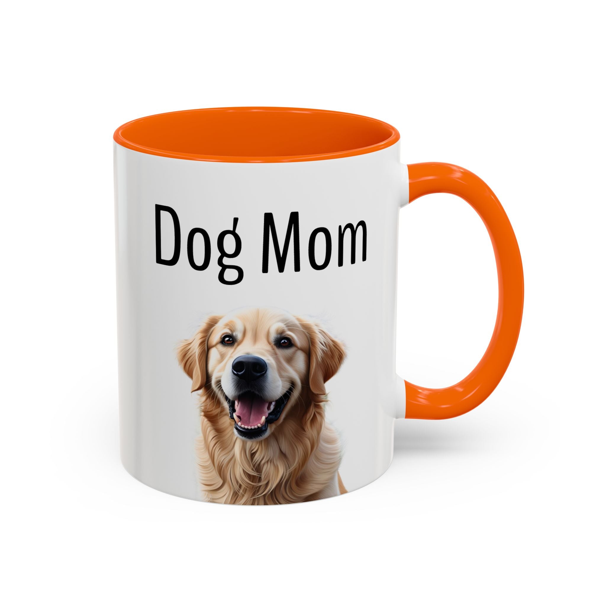 'Dog Mom' Golden Retriever Mug