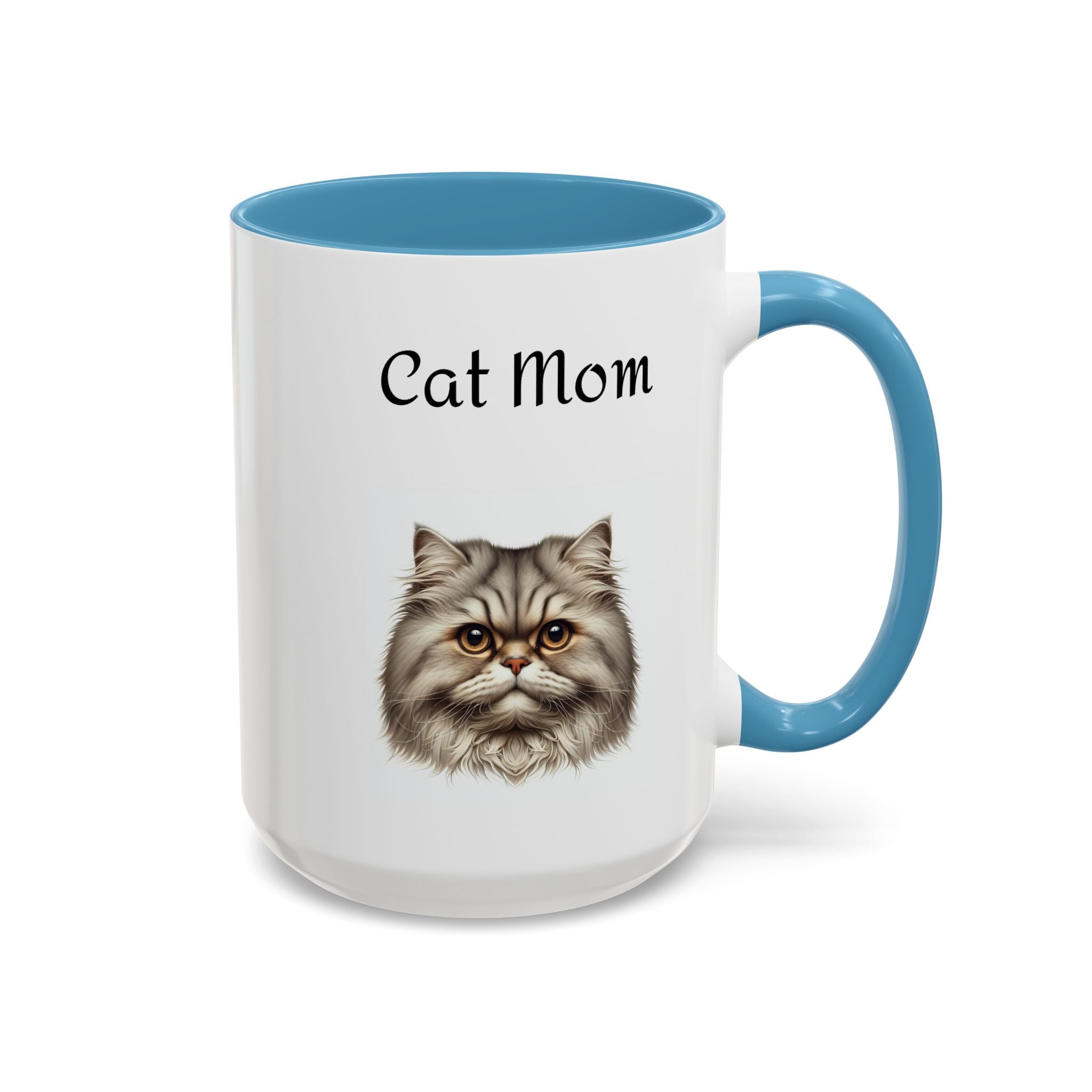 Cat Mom Accent Mug