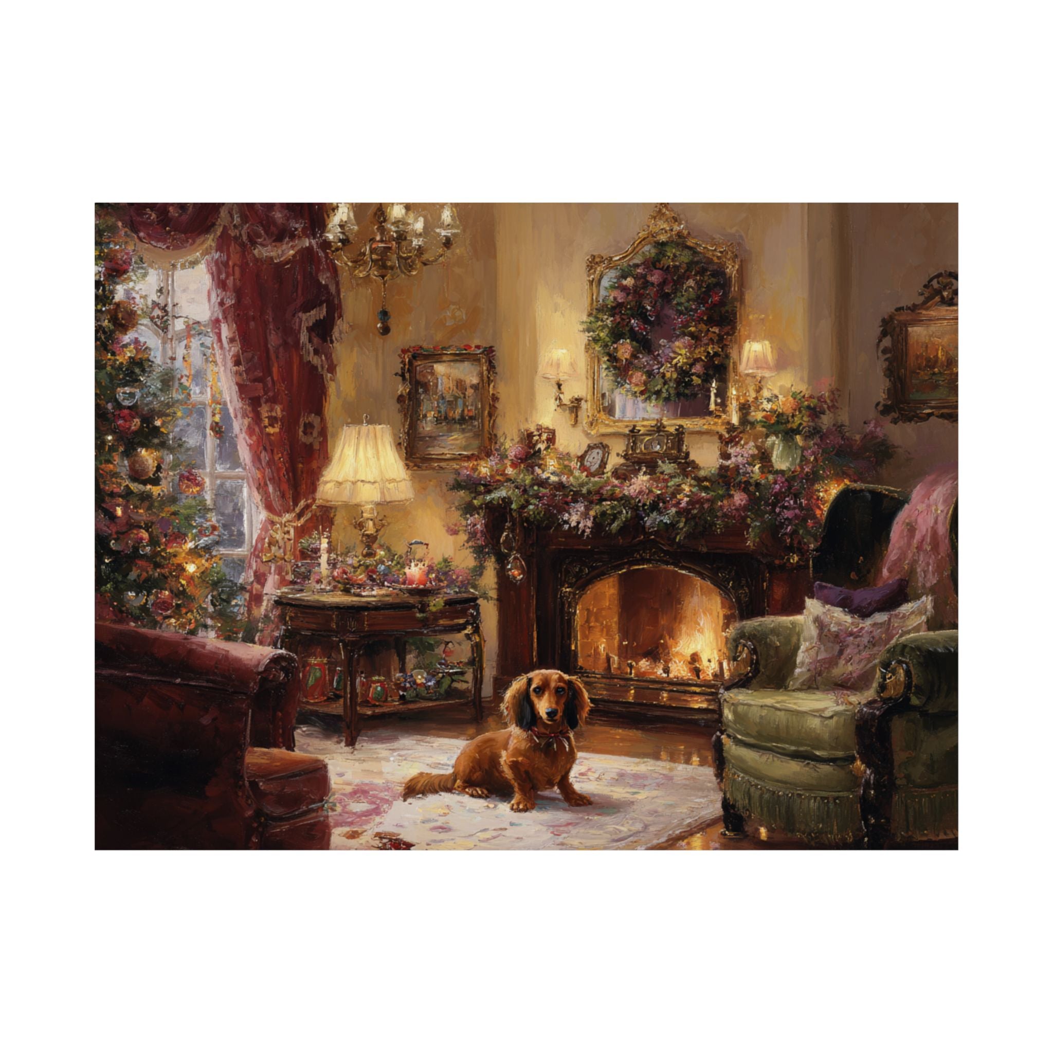 Dachshund 3- Cozy Christmas Collection