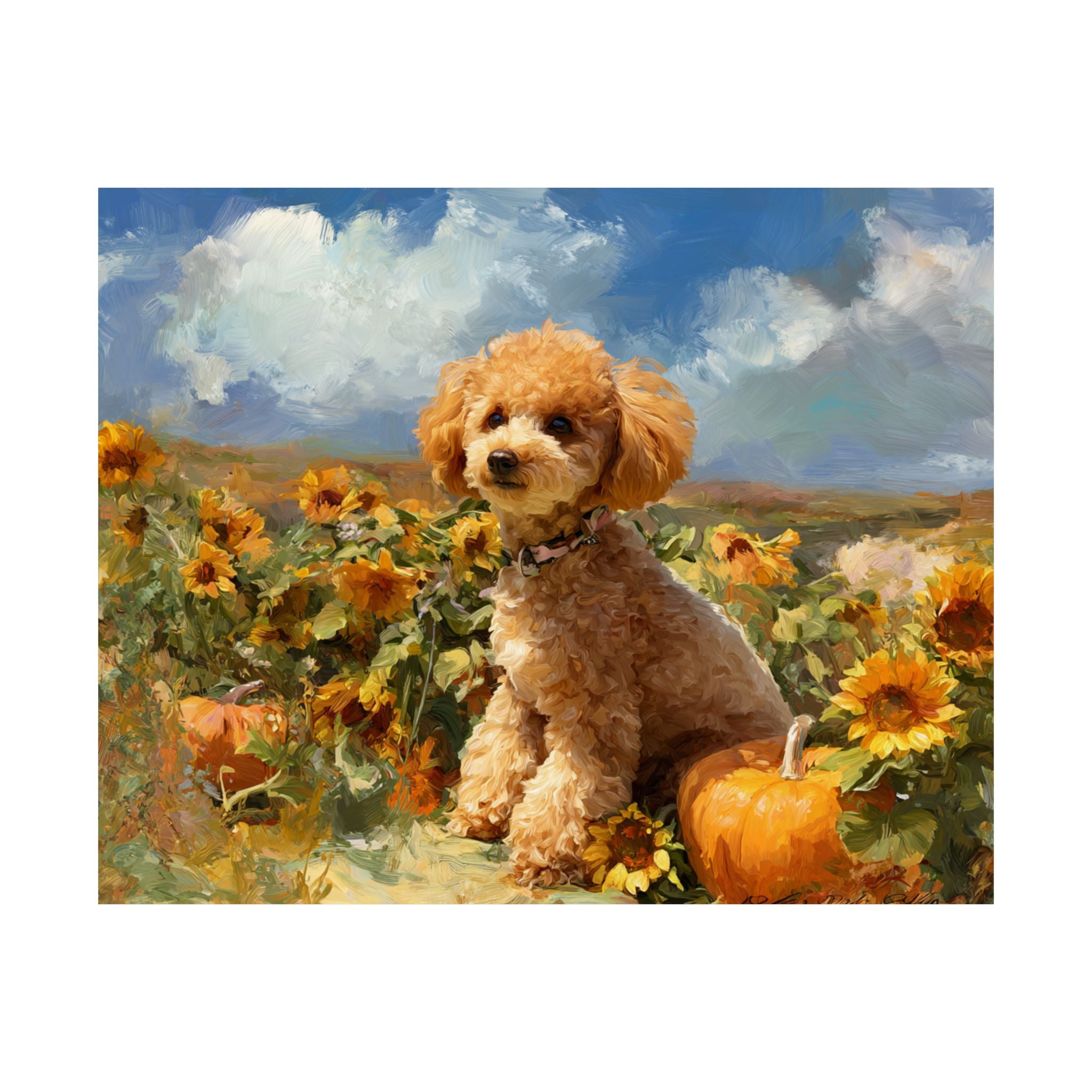 Mini Poodle 2- Sunflower Season Collection