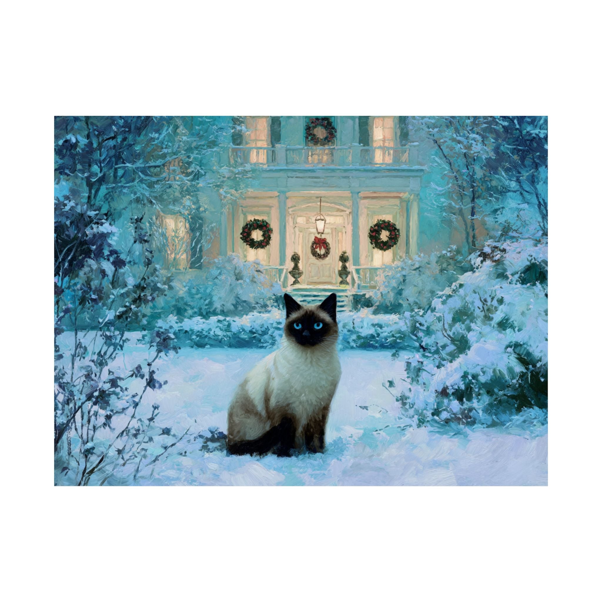 Siamese Cat 4- Home for the Holidays Collection