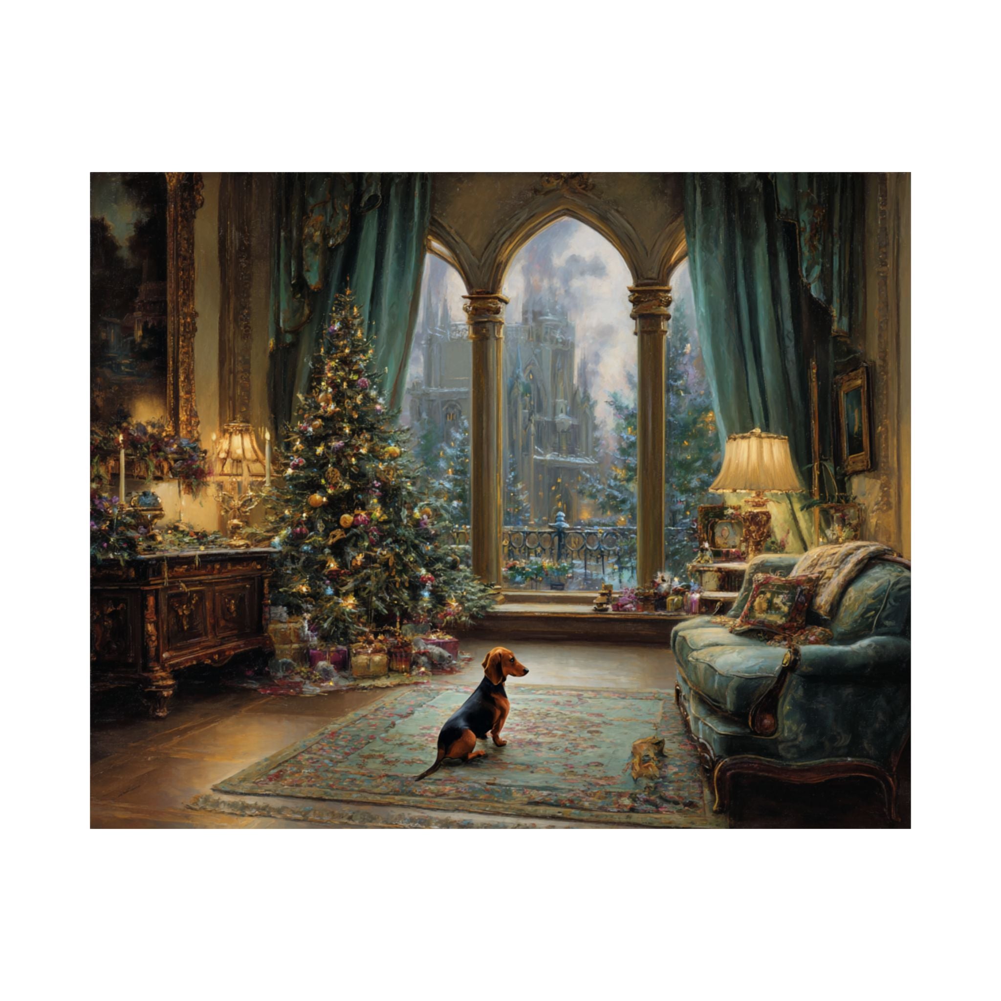 Dachshund 4- Cozy Christmas Collection