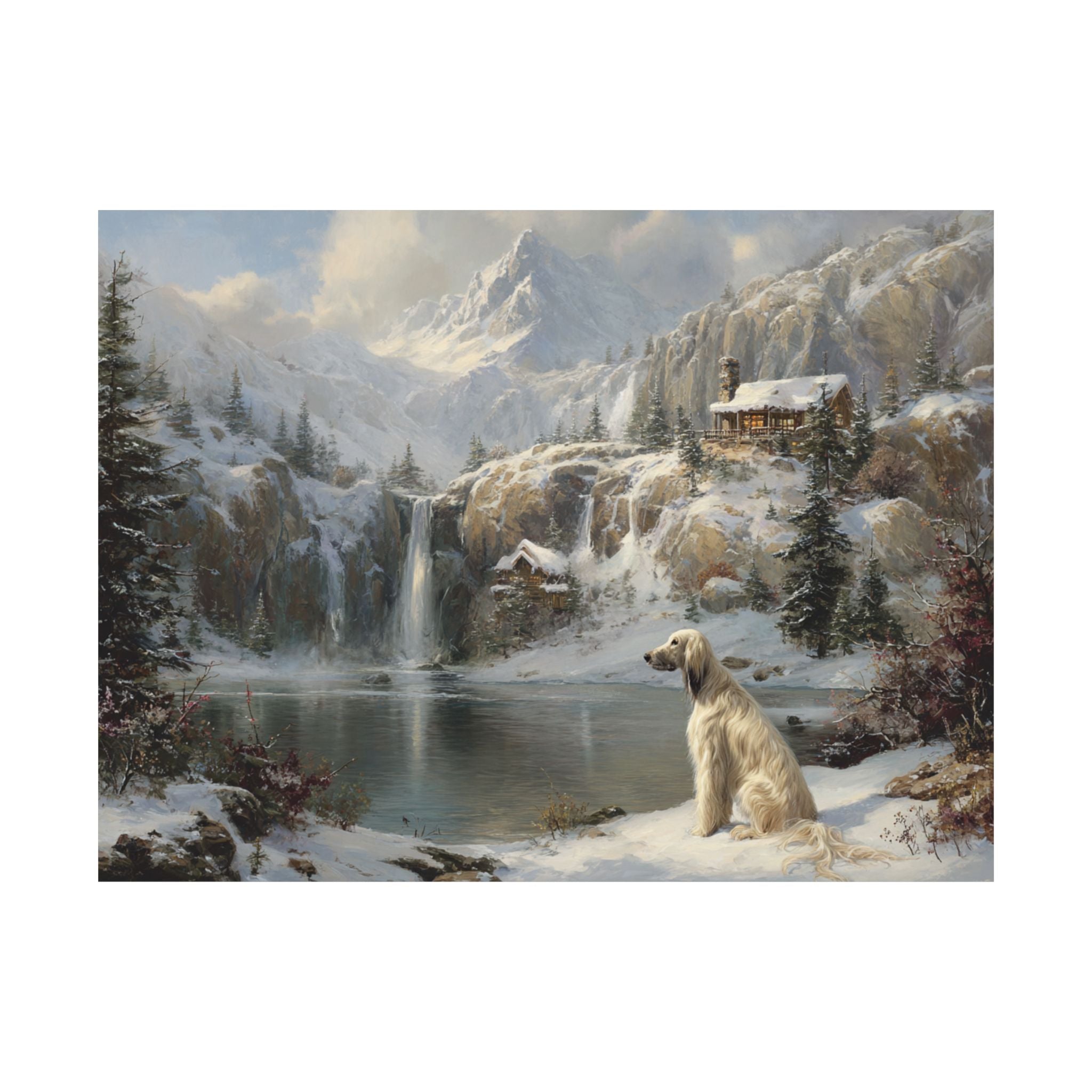 Afghan Hound 4- Winter Whiskers Collection