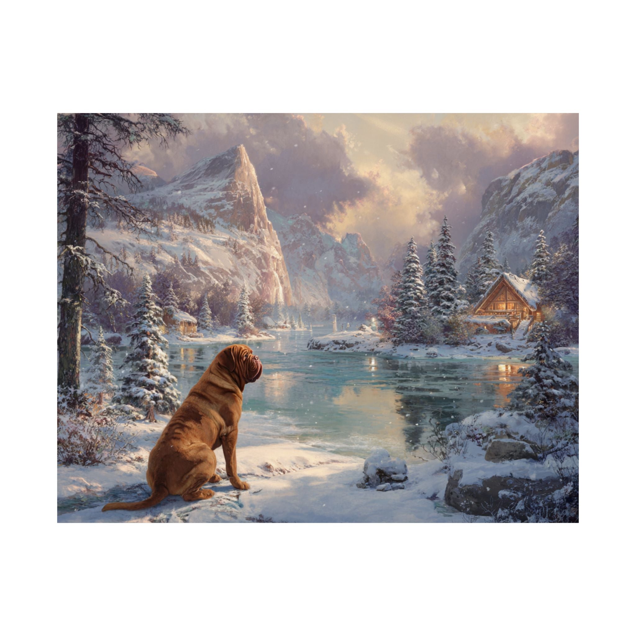 French Mastiff 5- Winter Whiskers Collection