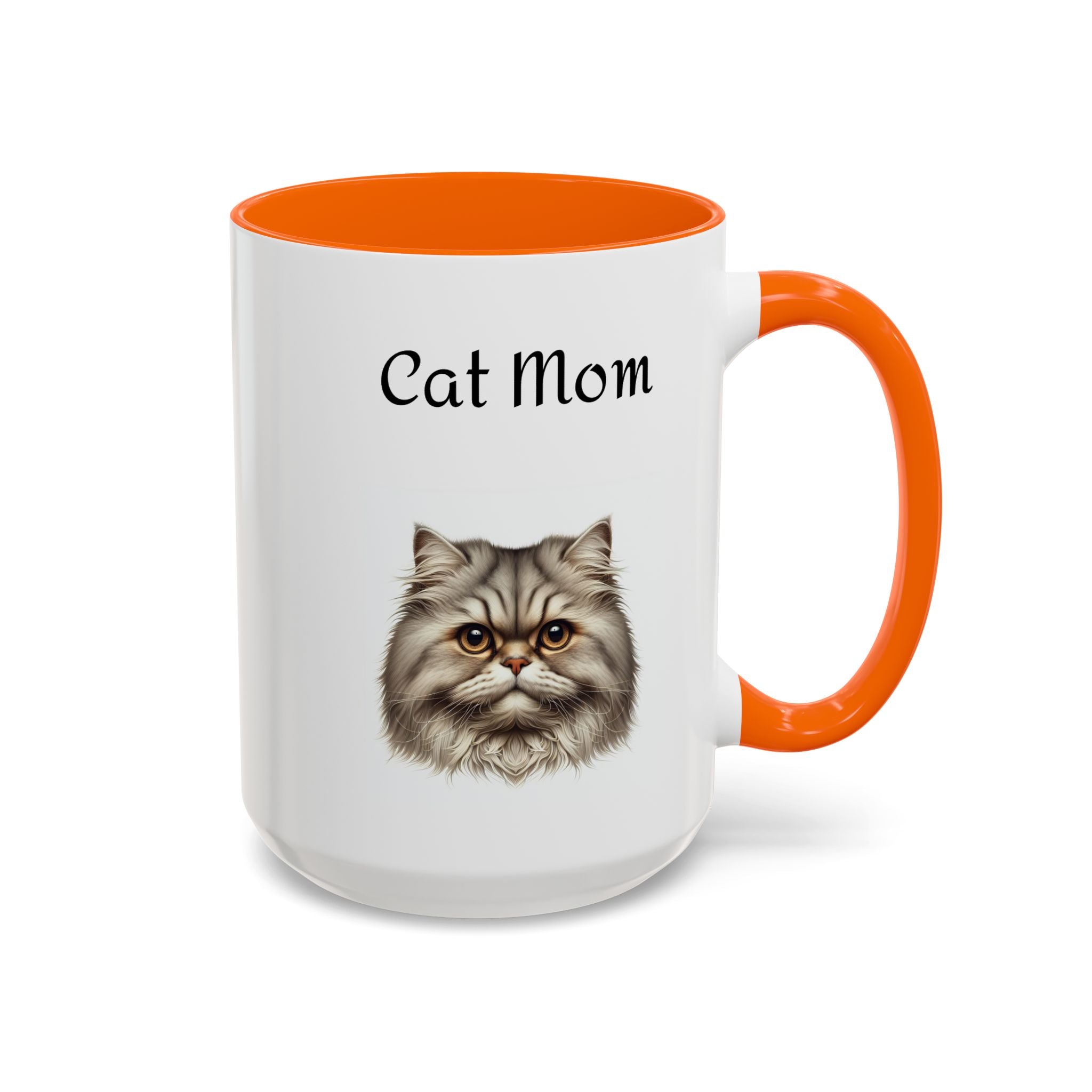 Cat Mom Accent Mug