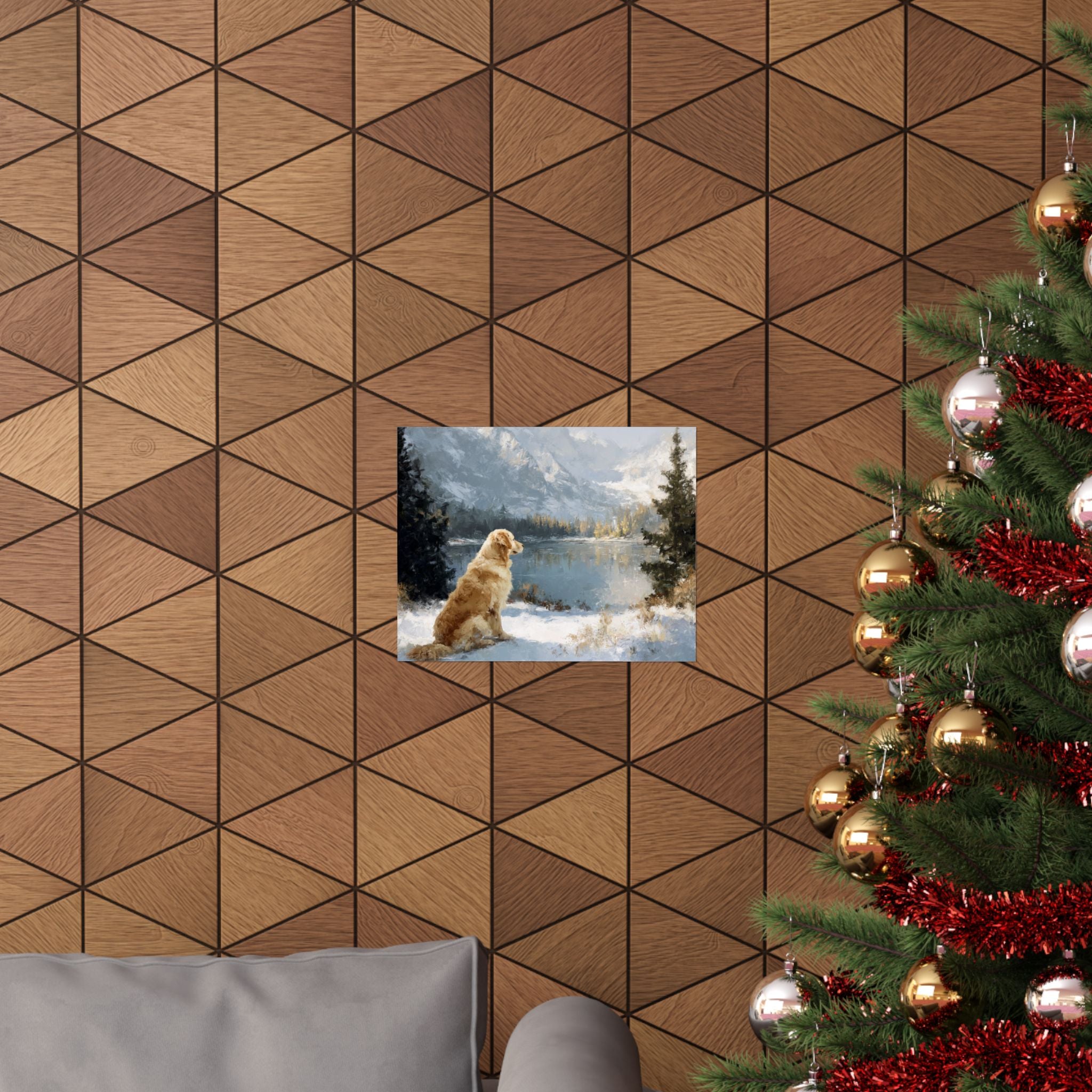 Golden Retriever 2- Winter Whiskers Collection