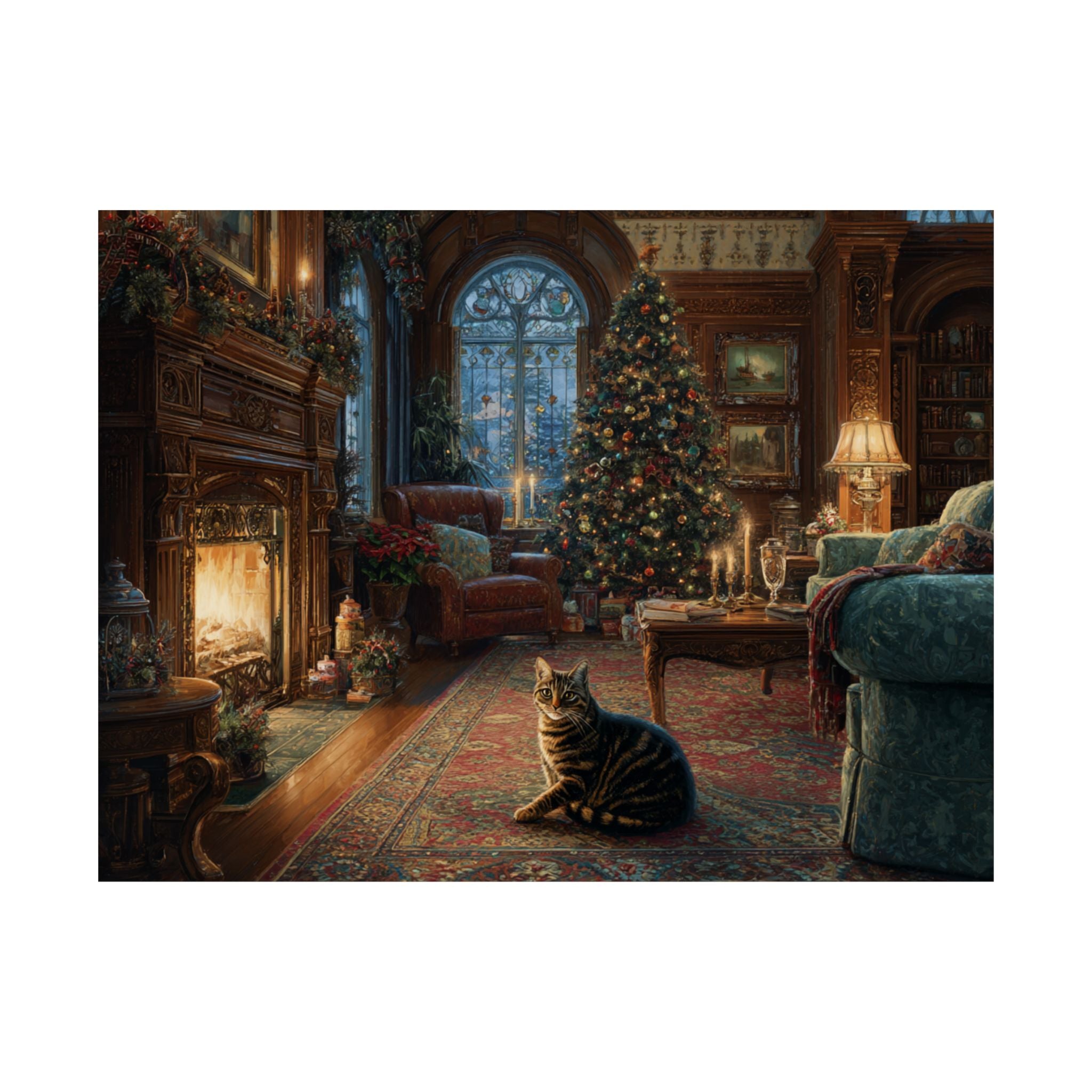 Tabby Cat 2- Cozy Christmas Collection