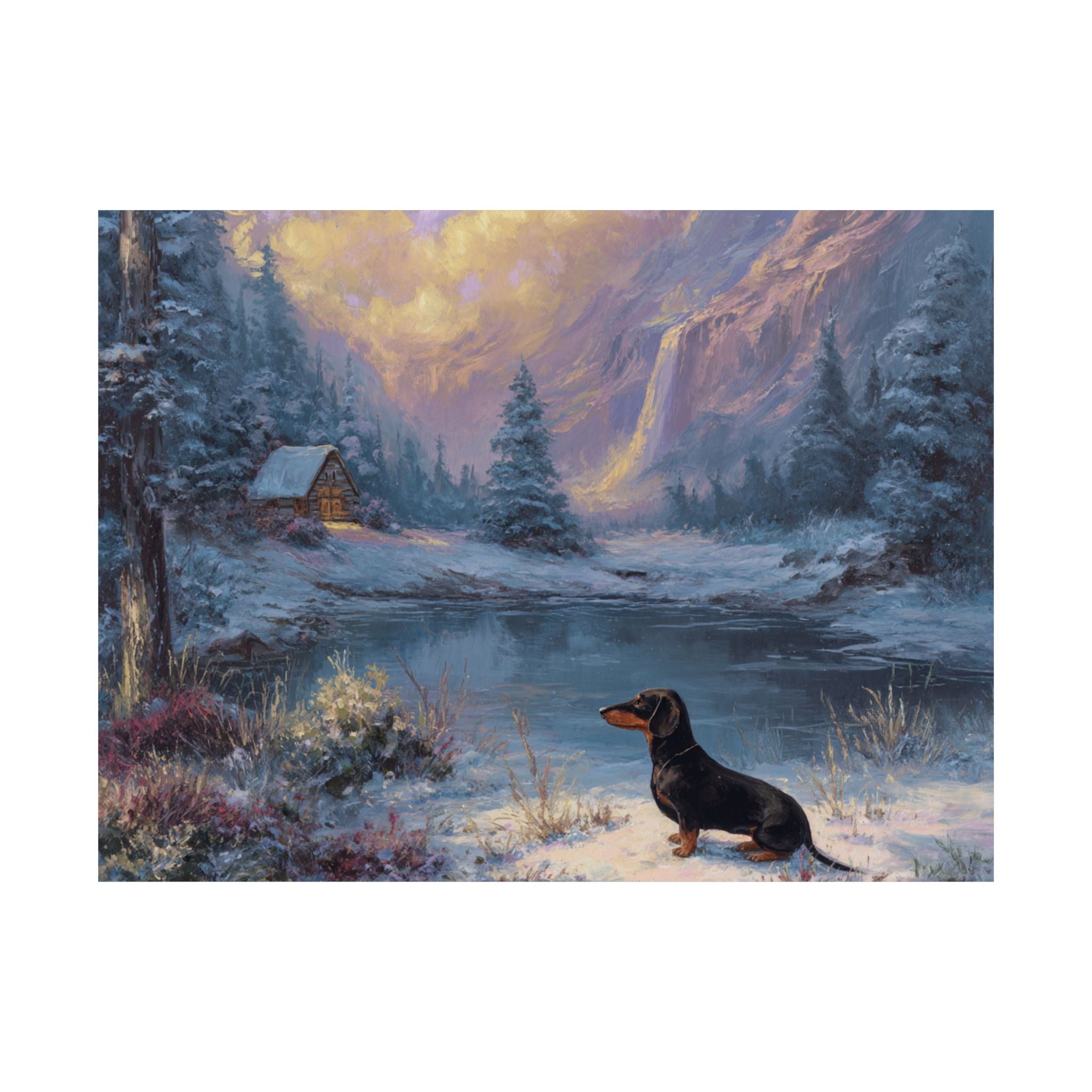 Dachshund 3- Winter Whiskers Collection